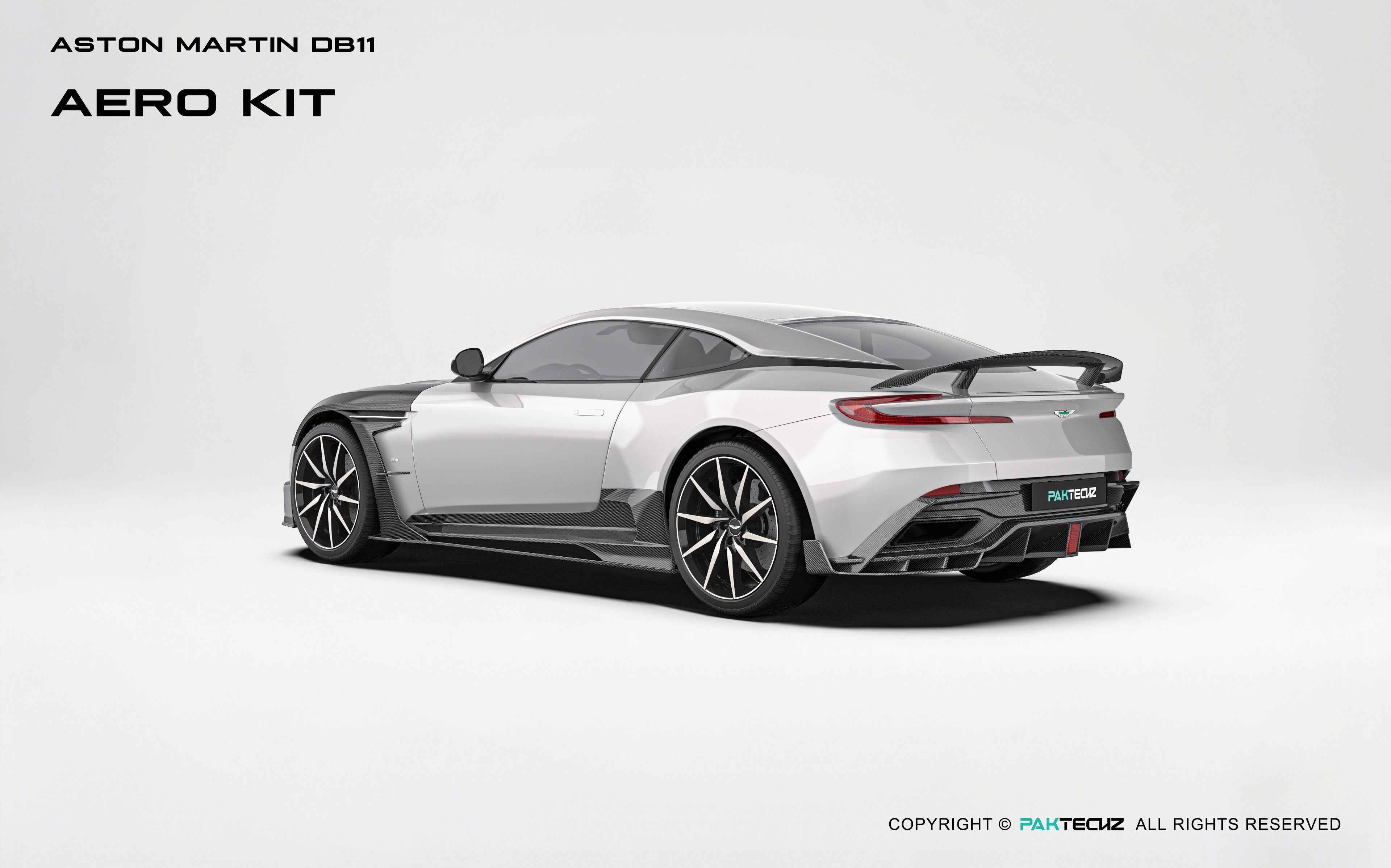 Aston Martin DB11 Paktechz Full Dry Carbon Aerodynamics kit - Image 14