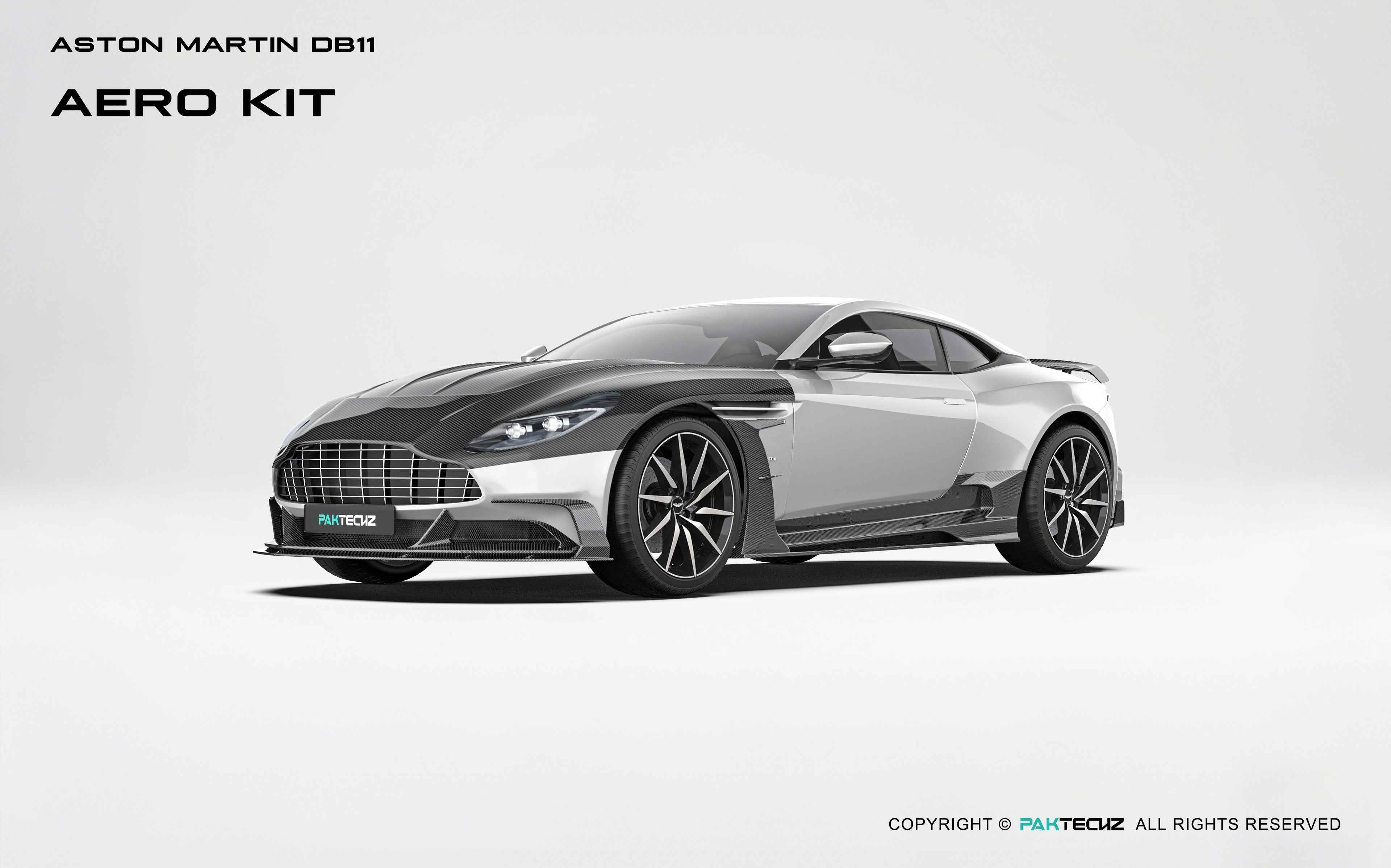 Aston Martin DB11 Paktechz Full Dry Carbon Aerodynamics kit - Image 15