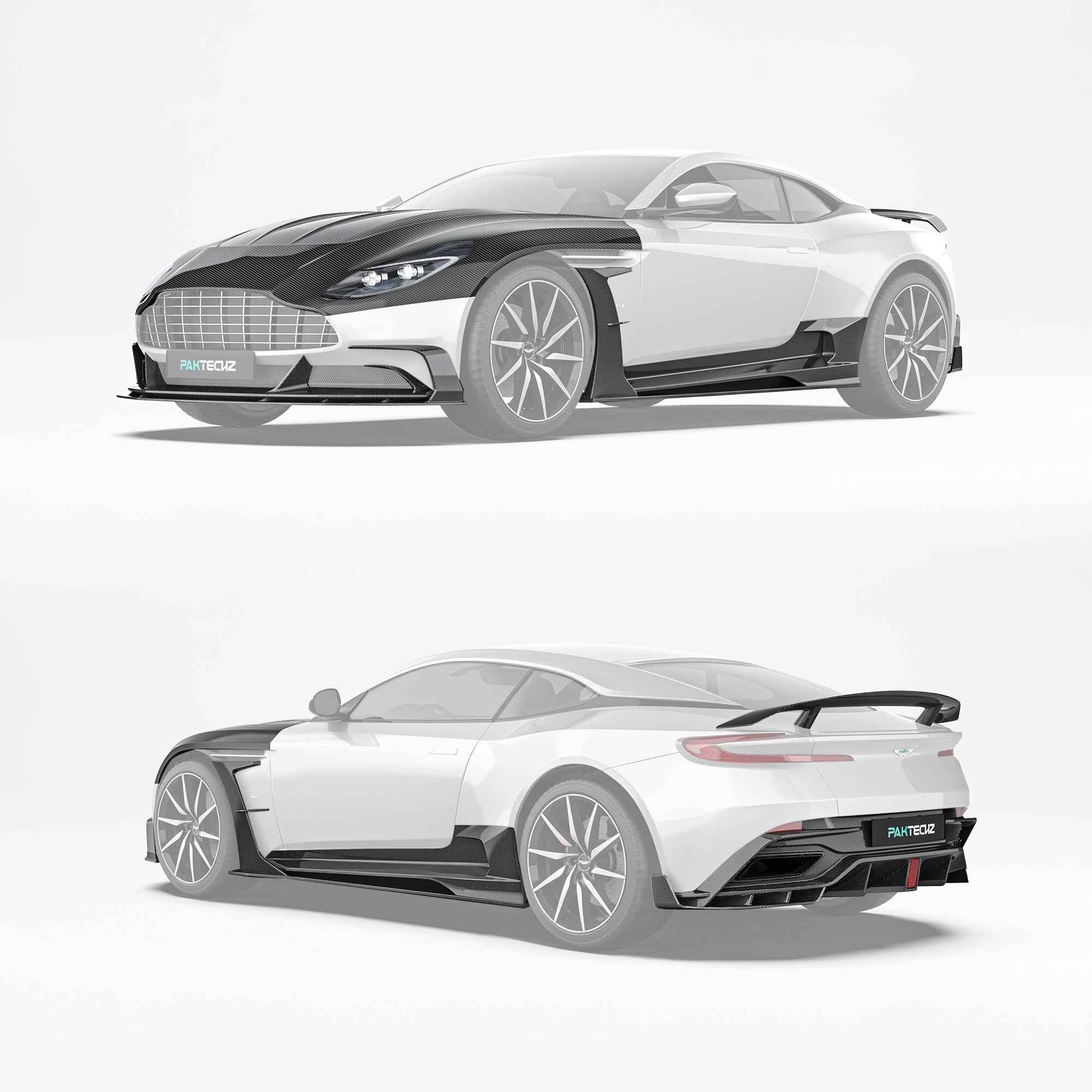 Aston Martin DB11 Paktechz Full Dry Carbon Aerodynamics kit - Image 16