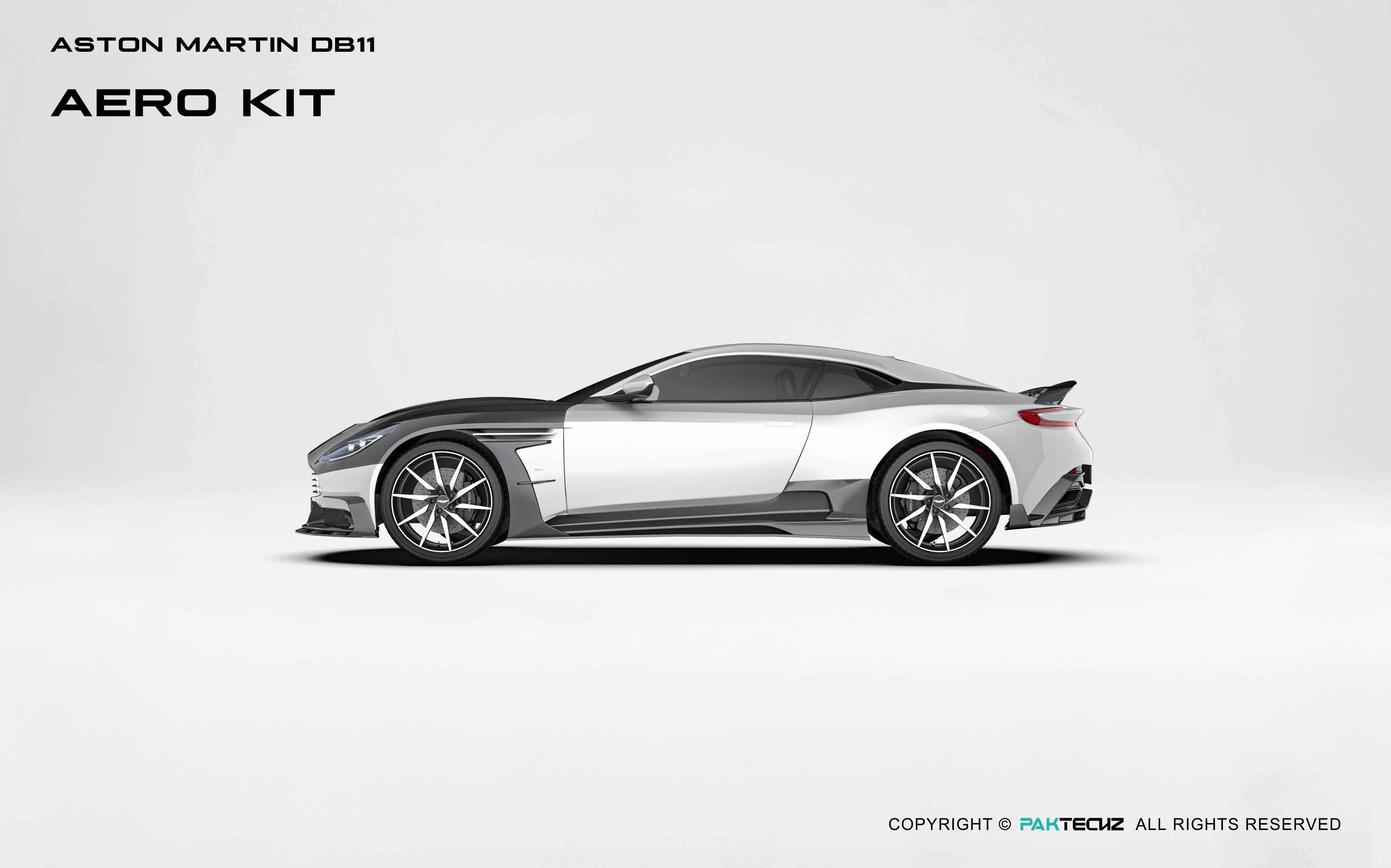 Aston Martin DB11 Paktechz Full Dry Carbon Aerodynamics kit - Image 9