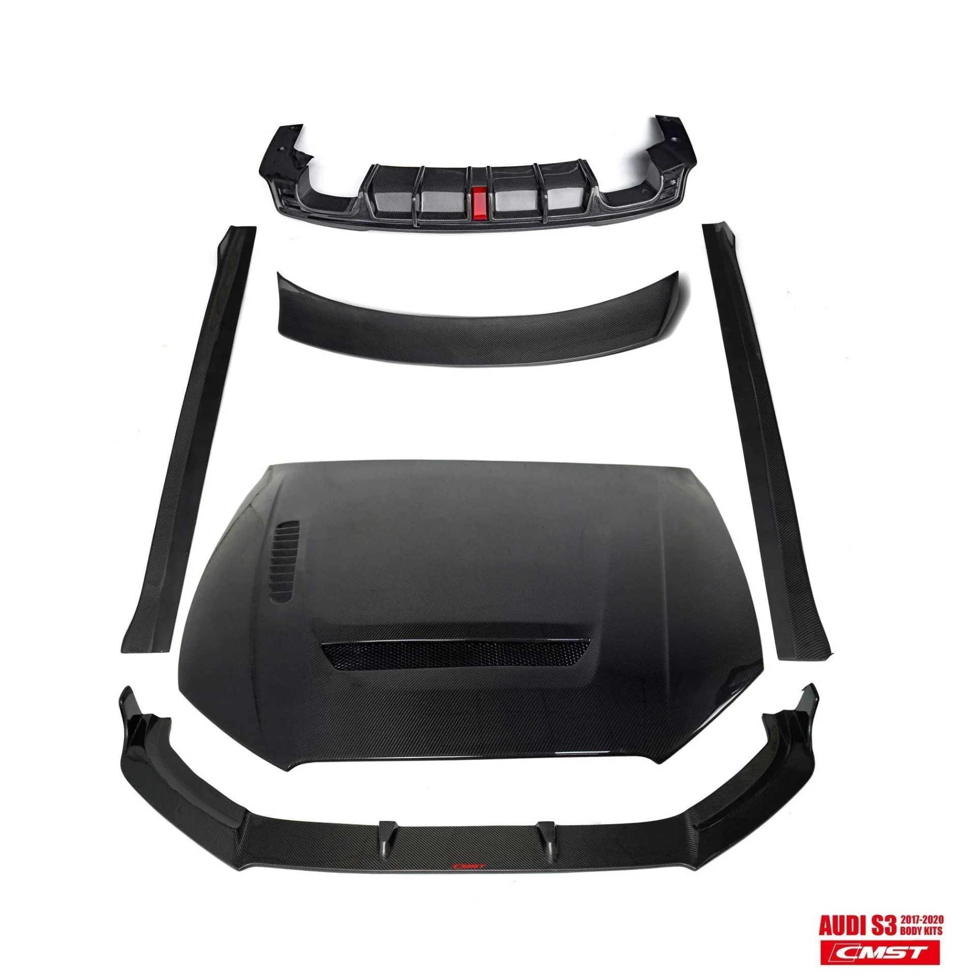 CMST Carbon Fiber Body Kit for AUDI A3 S Line & S3 2017-2020 8v.5 Sedan - Image 3