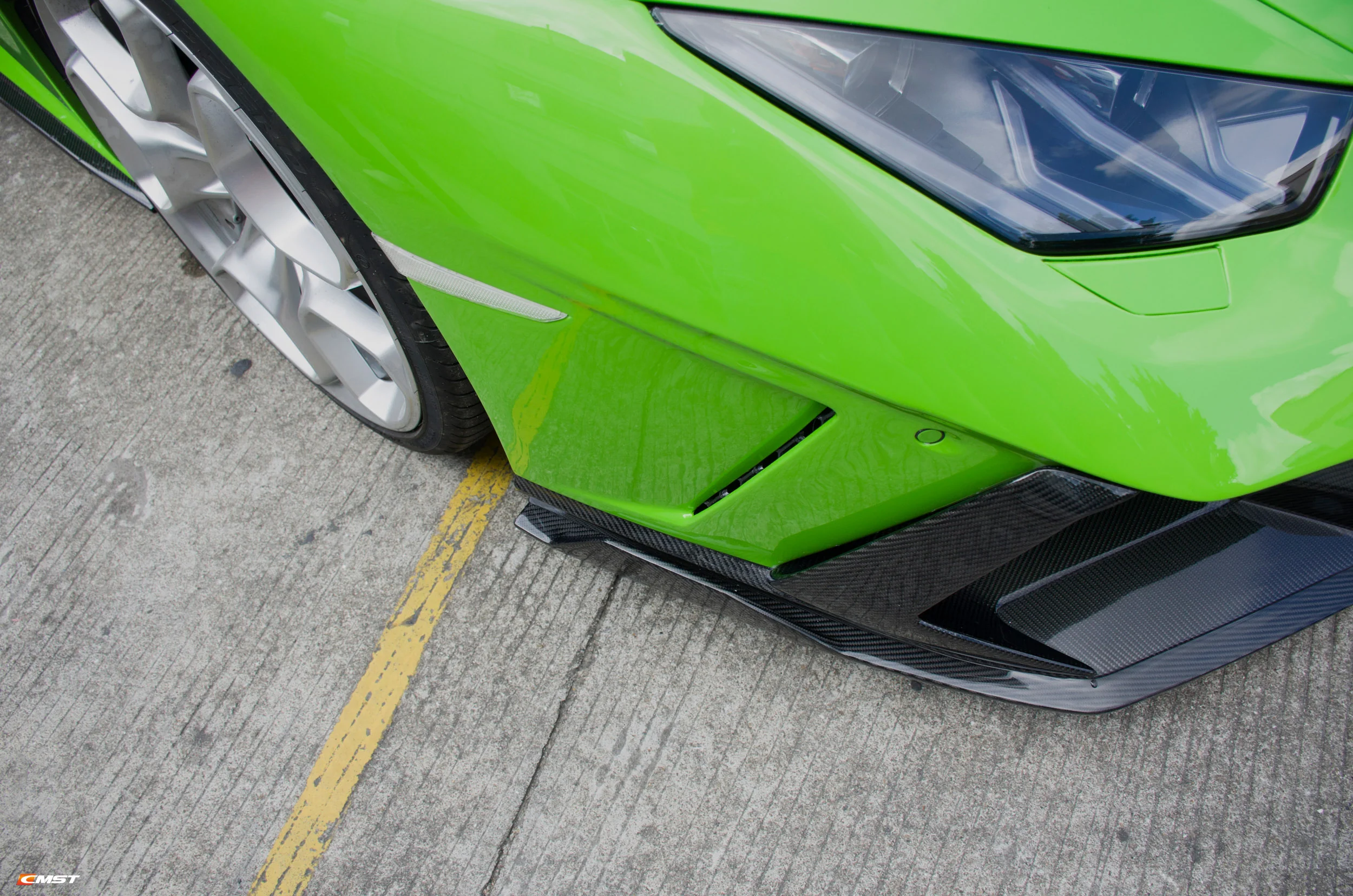 CMST Tuning Front Bumper Set for Lamborghini Huracan Tecnica P Evo LP/610/580 Carbon Fiber/FRP - Image 12