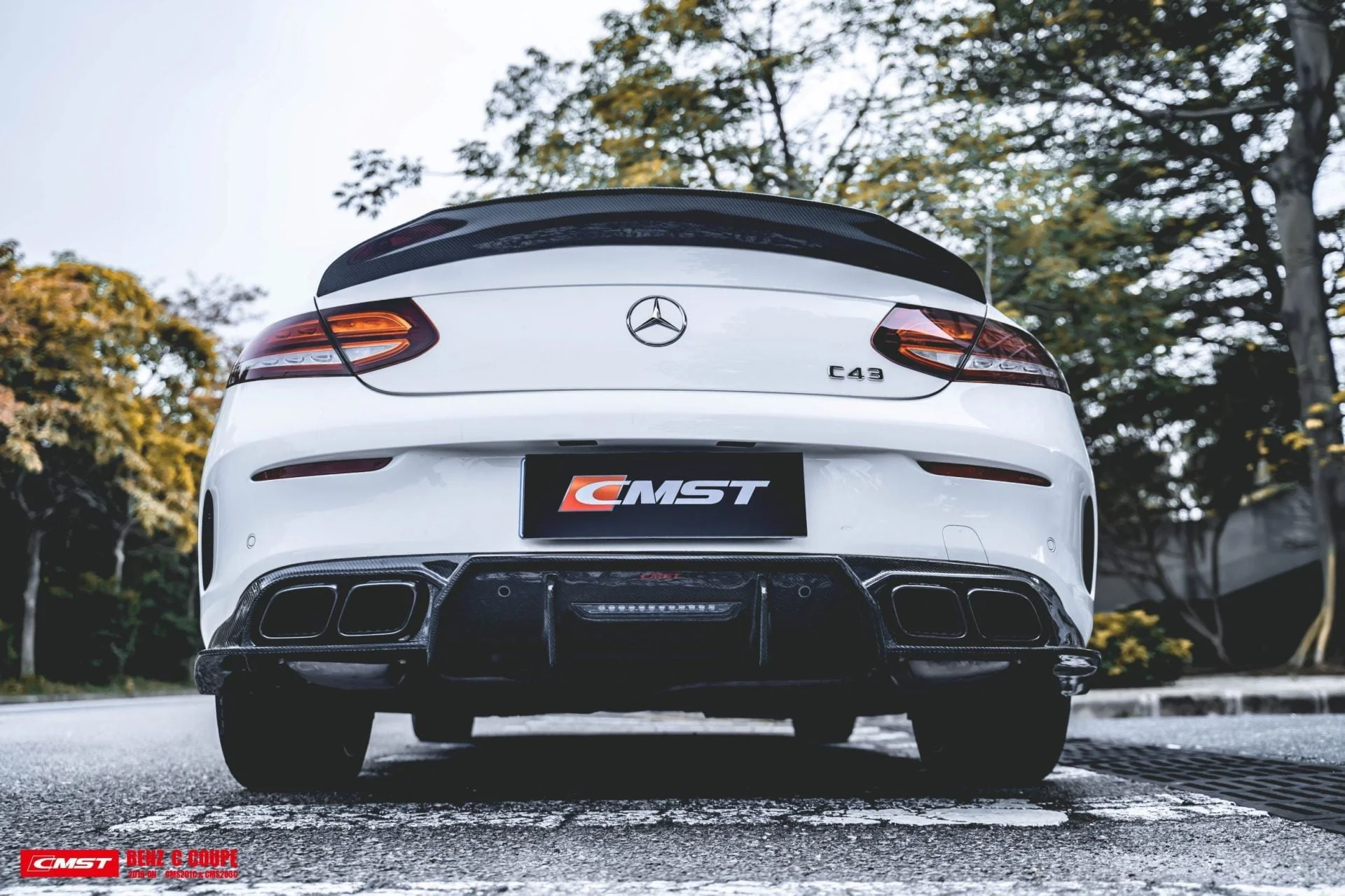 CMST Carbon Fiber Full Body Kit for Mercedes Benz C Coupe AMG Sport Package W205 (2019-ON) - Image 4