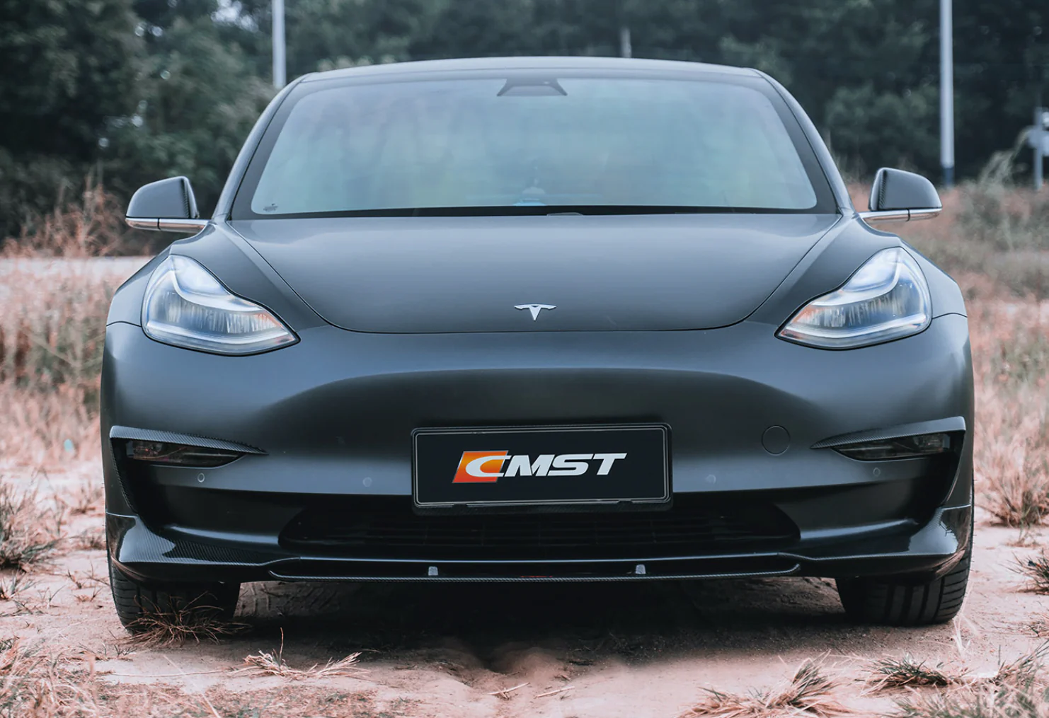 CMST Carbon Fiber Full Body Kit Style A for Tesla Model 3 - Image 5