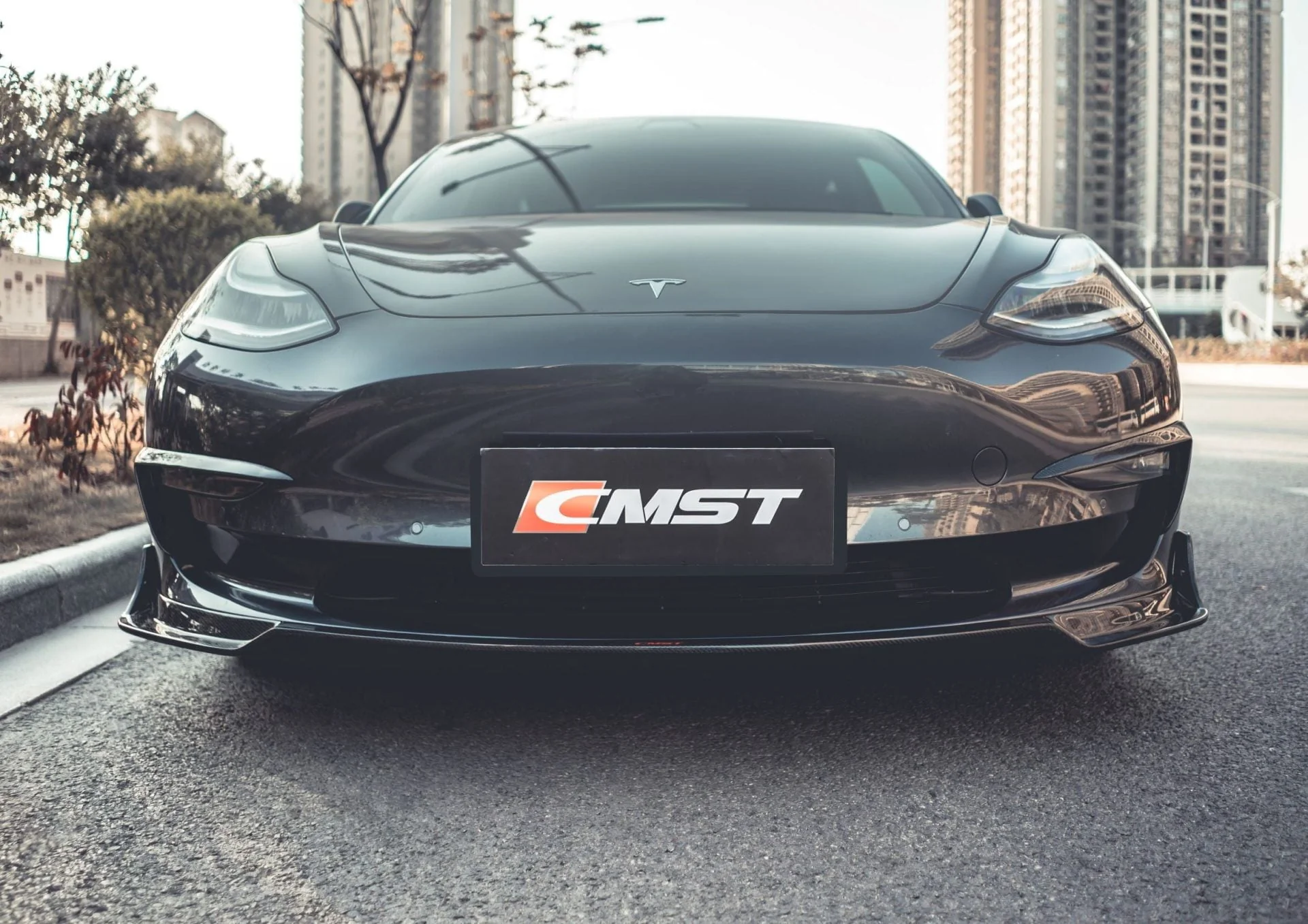 CMST Carbon Fiber Full Body Kit Style B for Tesla Model 3 - Image 13