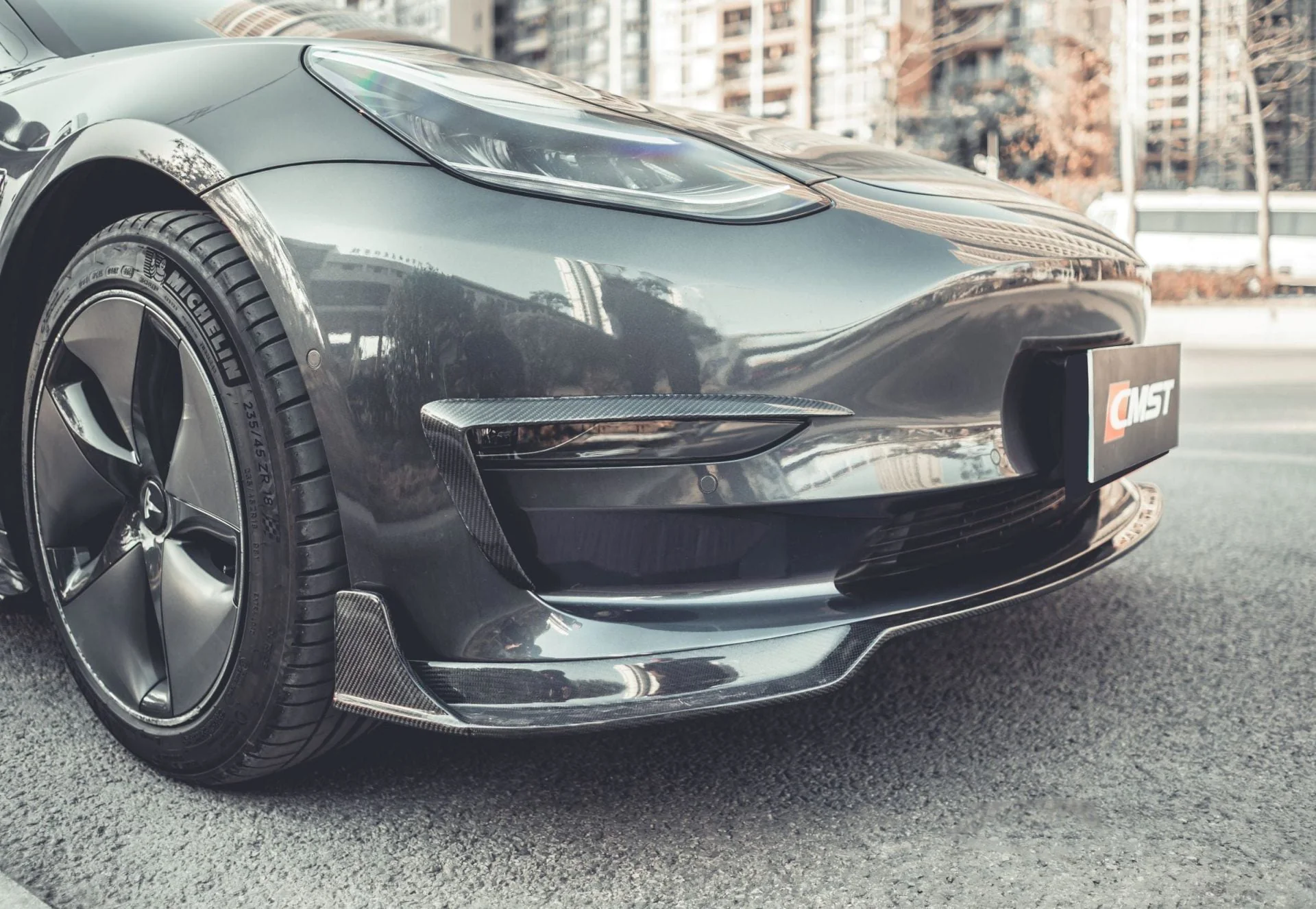 CMST Carbon Fiber Full Body Kit Style B for Tesla Model 3 - Image 14