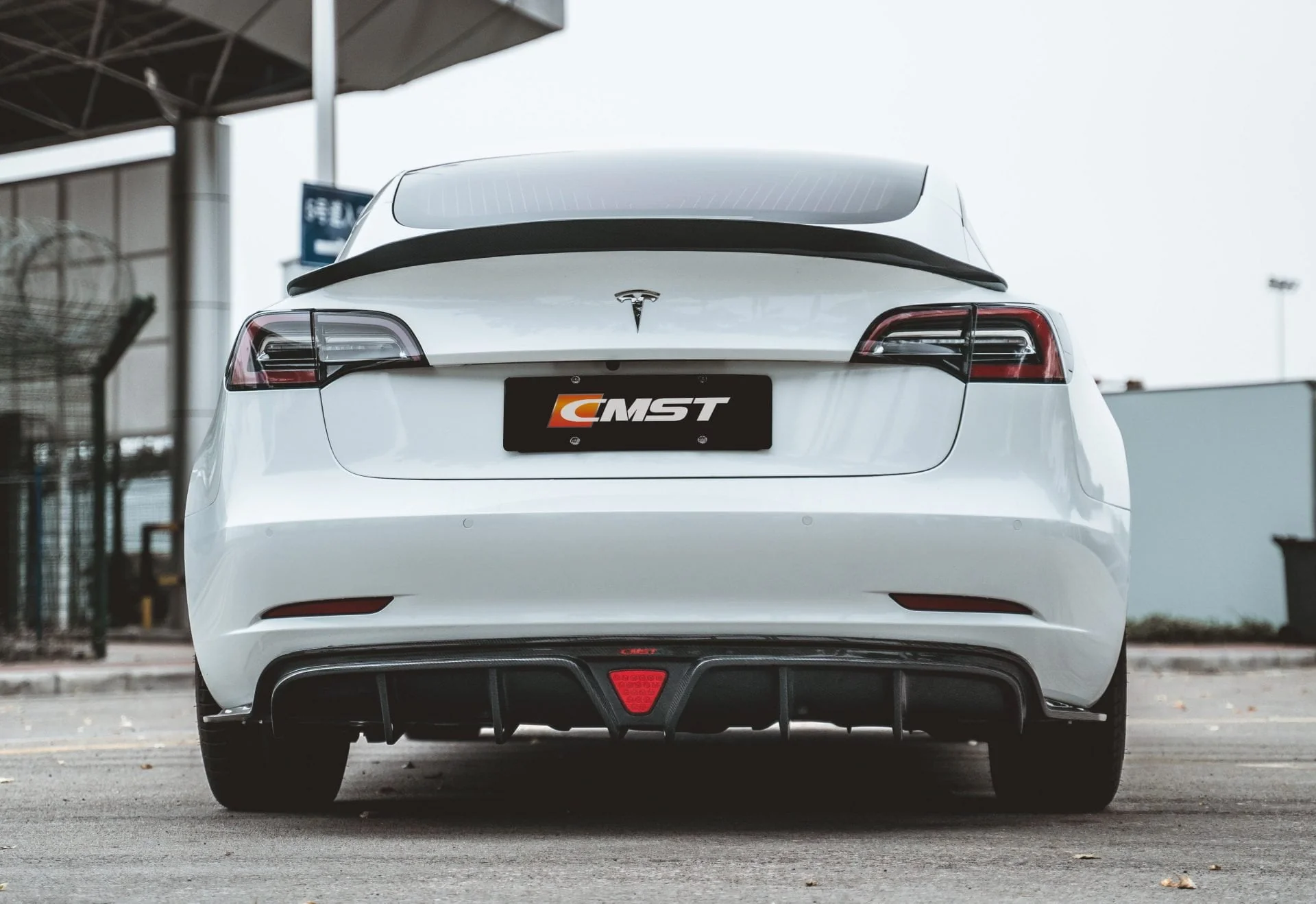 CMST Carbon Fiber Full Body Kit Style C for Tesla Model 3 - Image 21