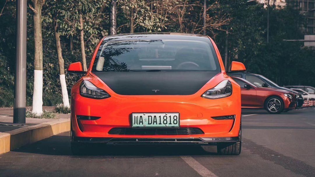 CMST Carbon Fiber Full Body Kit Style C for Tesla Model 3 - Image 6