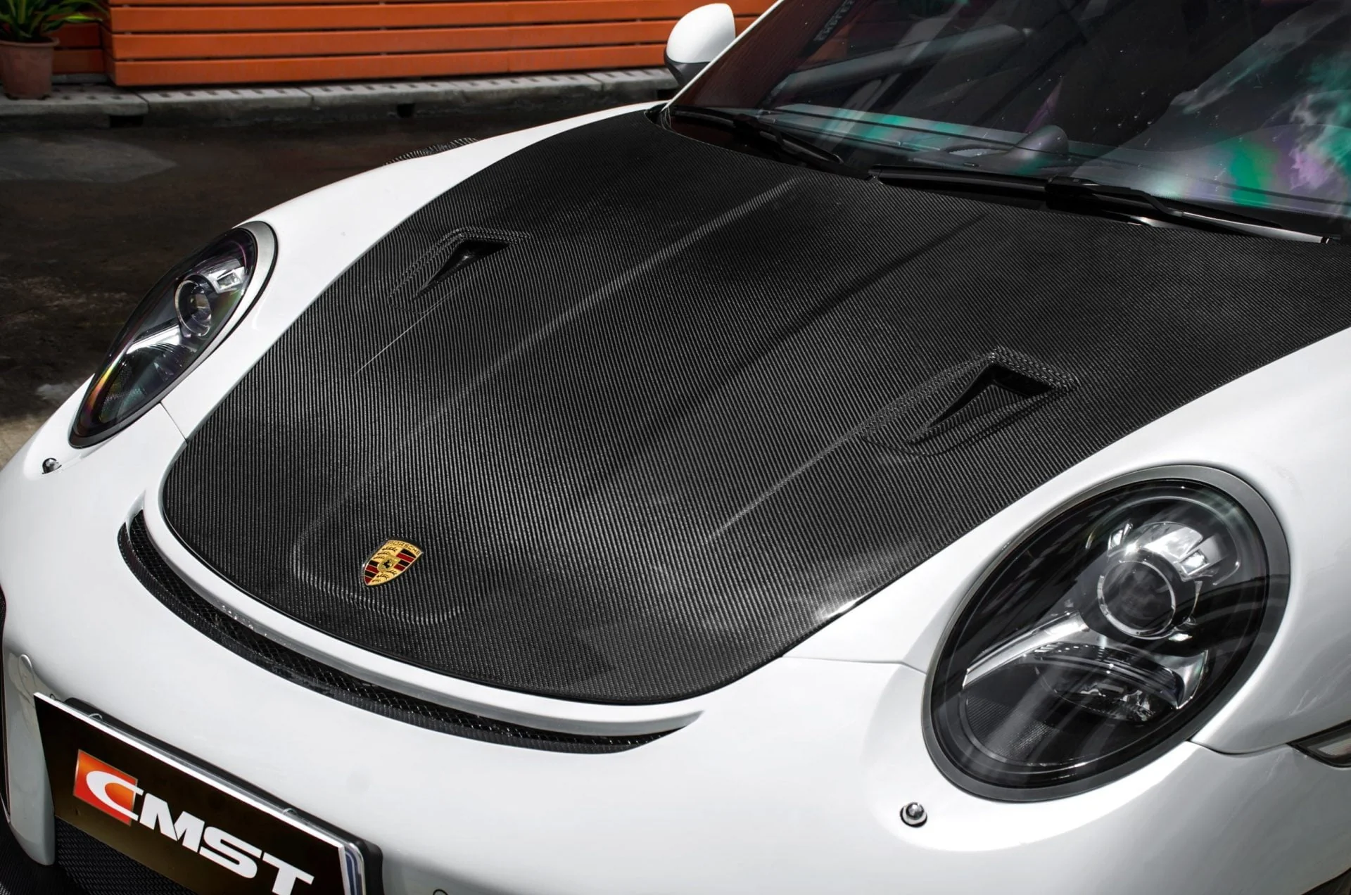 CMST Carbon Fiber GT2RS Style Hood For Porsche 911 991.1 991.2 Turbo GT3 GT3RS 718 Cayman Boxster - Image 5