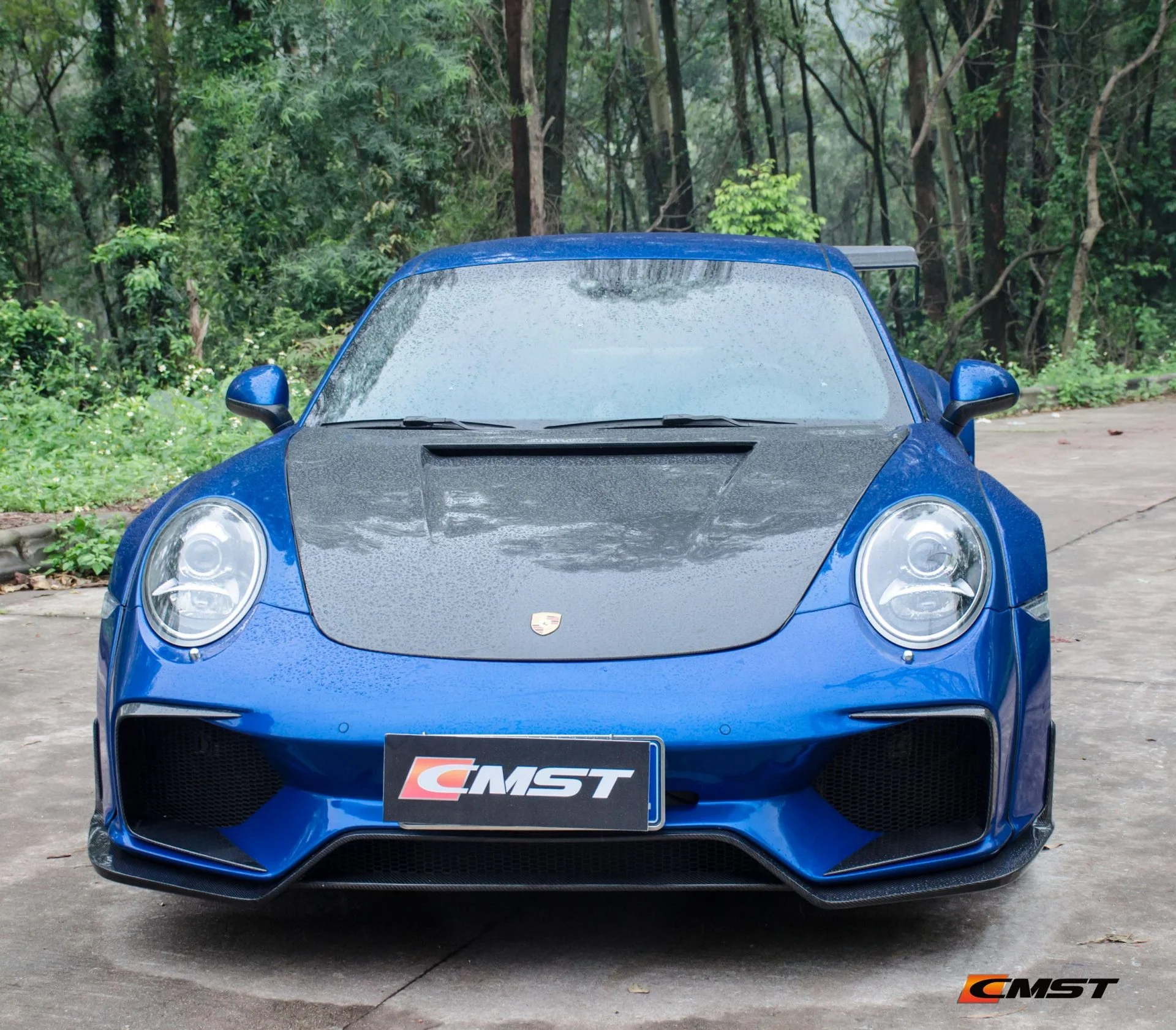 CMST Carbon Fiber Hood Classic Style for Porsche 911 991.1 991.2 Turbo GT3 718 Cayman Boxster - Image 3
