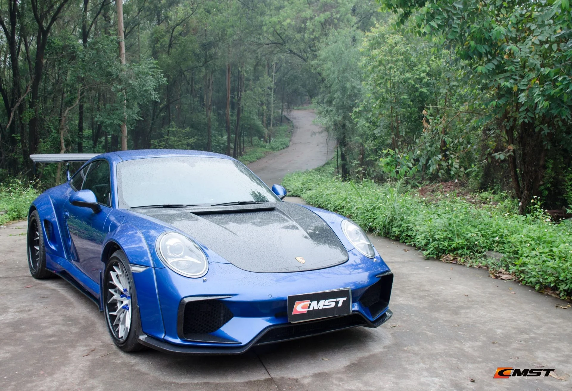 CMST Carbon Fiber Hood Classic Style for Porsche 911 991.1 991.2 Turbo GT3 718 Cayman Boxster - Image 4