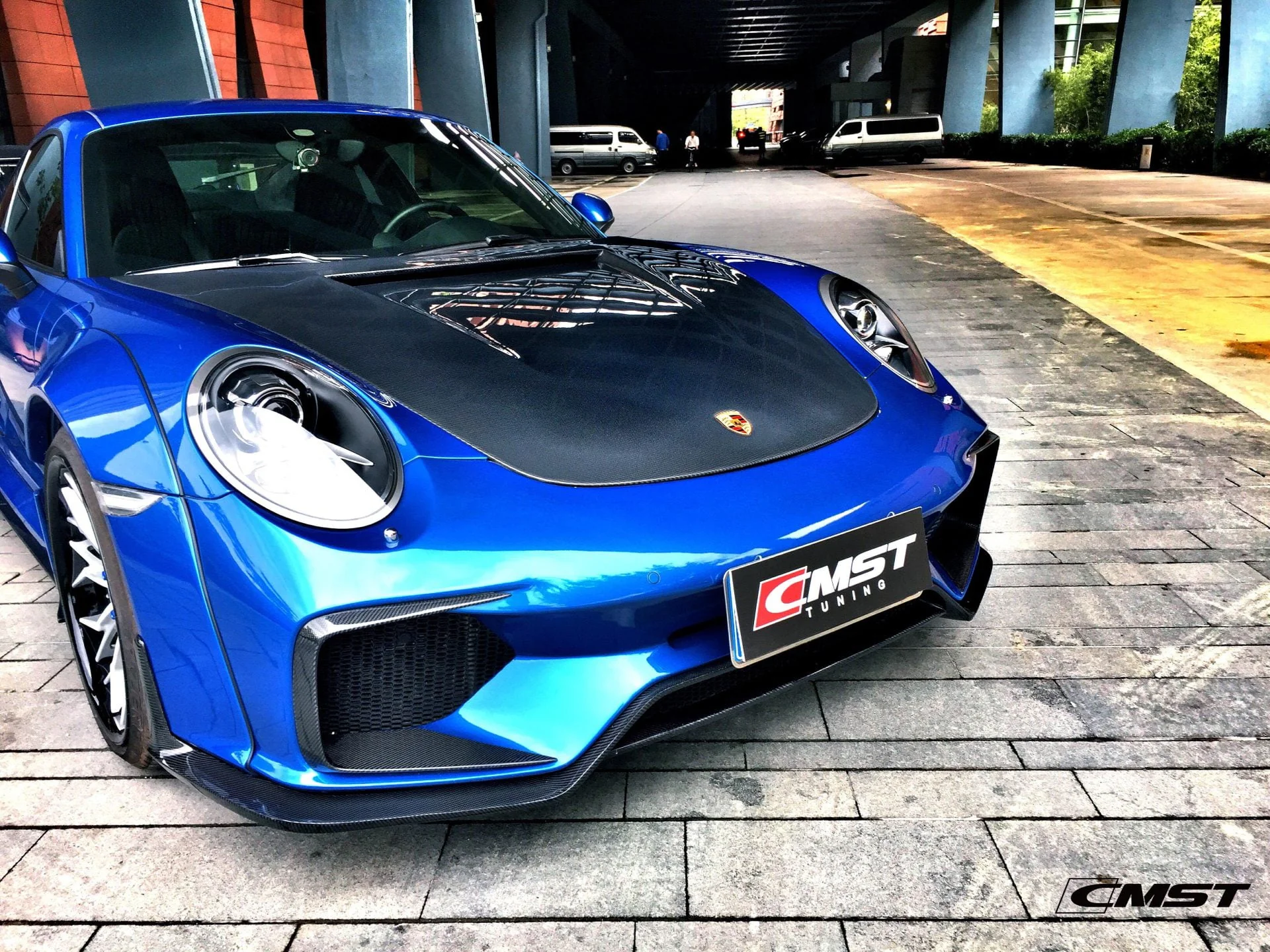 CMST Carbon Fiber Hood Classic Style for Porsche 911 991.1 991.2 Turbo GT3 718 Cayman Boxster - Image 6