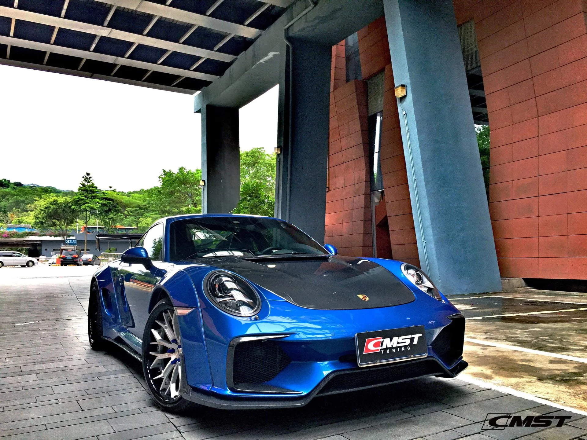 CMST Carbon Fiber Hood Classic Style for Porsche 911 991.1 991.2 Turbo GT3 718 Cayman Boxster - Image 7