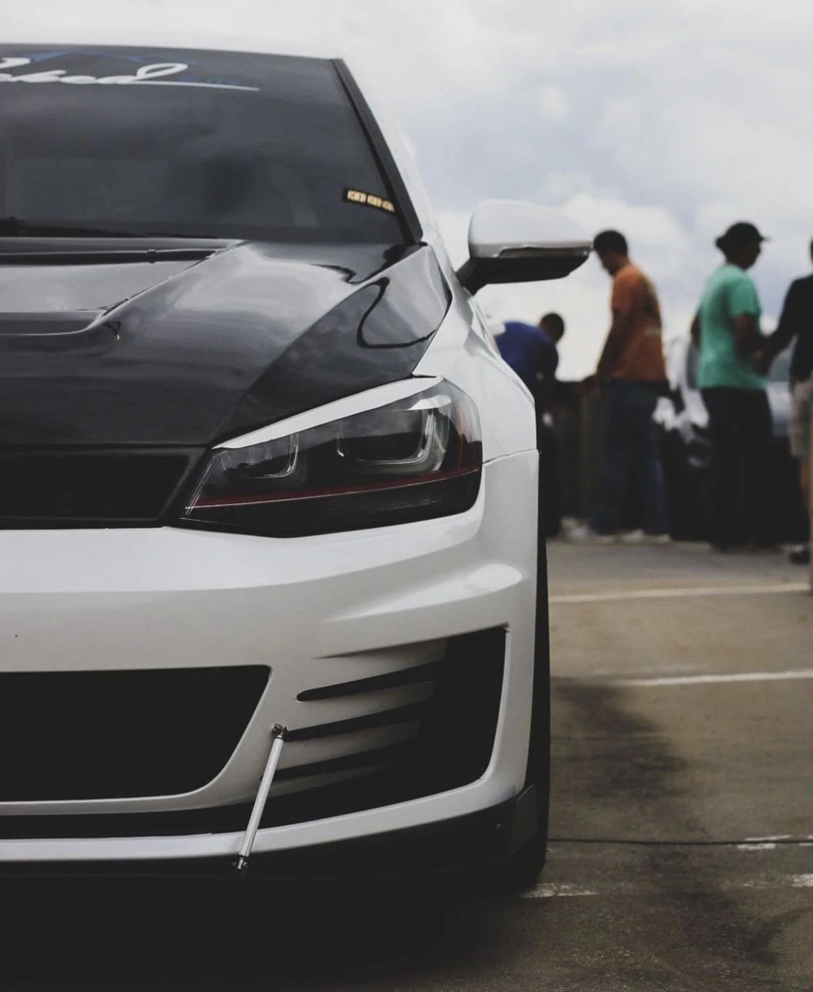 CMST Carbon Fiber PVC Glass Transparent Hood for Volkswagen GTI & Golf R & Golf MK7 MK7.5 - Image 10