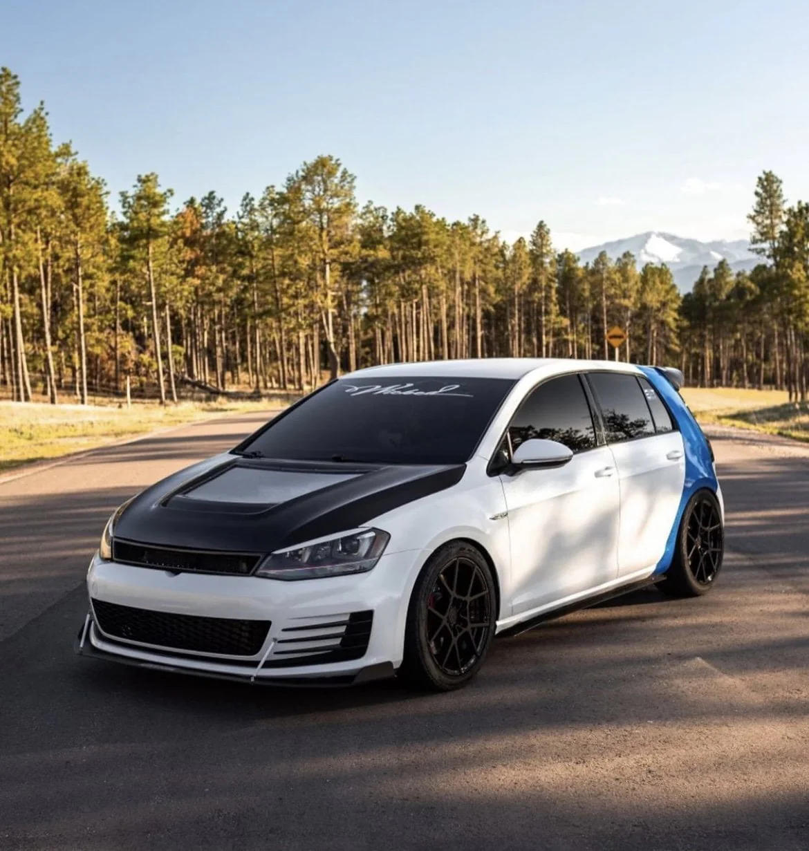 CMST Carbon Fiber PVC Glass Transparent Hood for Volkswagen GTI & Golf R & Golf MK7 MK7.5 - Image 11