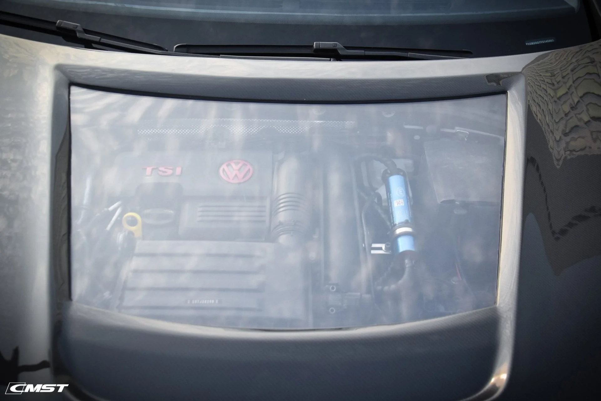 CMST Carbon Fiber PVC Glass Transparent Hood for Volkswagen GTI & Golf R & Golf MK7 MK7.5 - Image 17