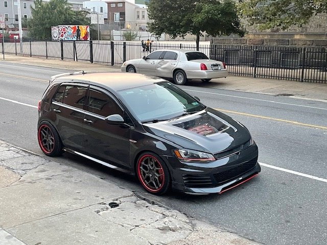 CMST Carbon Fiber PVC Glass Transparent Hood for Volkswagen GTI & Golf R & Golf MK7 MK7.5 - Image 22