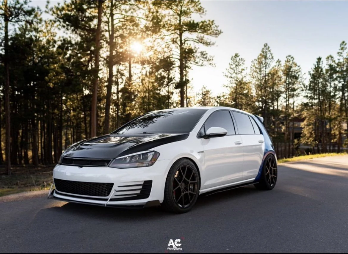 CMST Carbon Fiber PVC Glass Transparent Hood for Volkswagen GTI & Golf R & Golf MK7 MK7.5 - Image 7