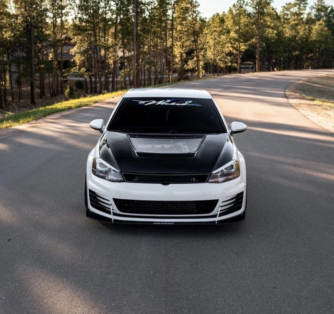 CMST Carbon Fiber PVC Glass Transparent Hood for Volkswagen GTI & Golf R & Golf MK7 MK7.5 - Image 8