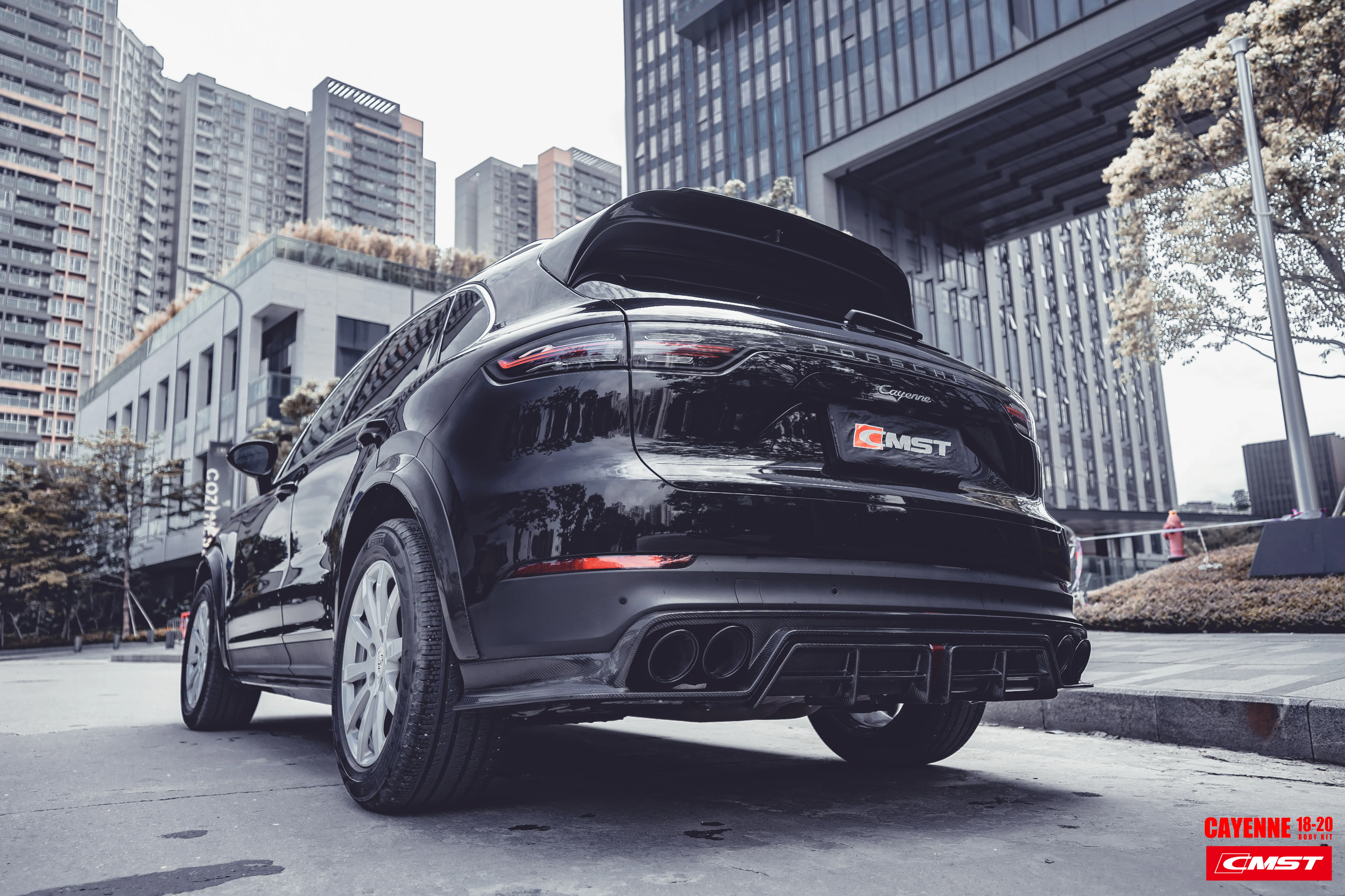 Porsche Cayenne 9Y0  2018-2020 CMST Carbon Fibre Aero Body Kit - Image 17