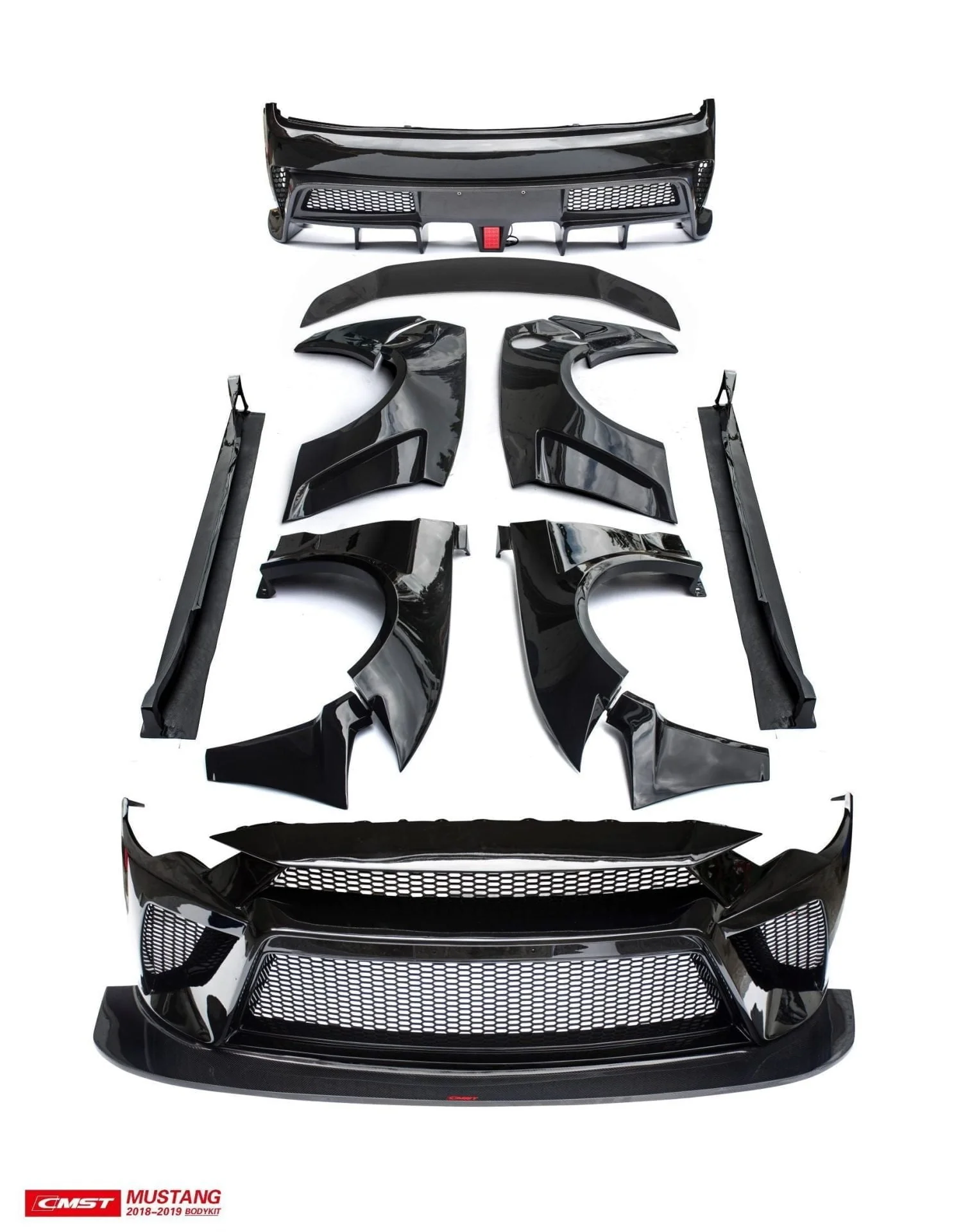 CMST Carbon Fiber Widebody kit for Ford Mustang S550.2 2018-ON - Image 3