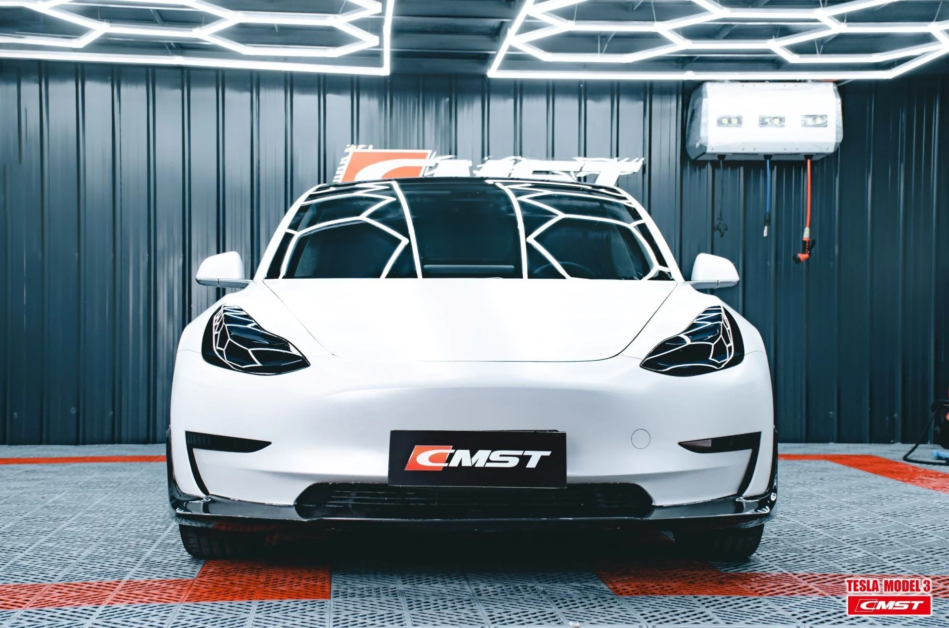 CMST Tesla Model 3 Carbon Fiber Full Body Kit Style E - Image 24