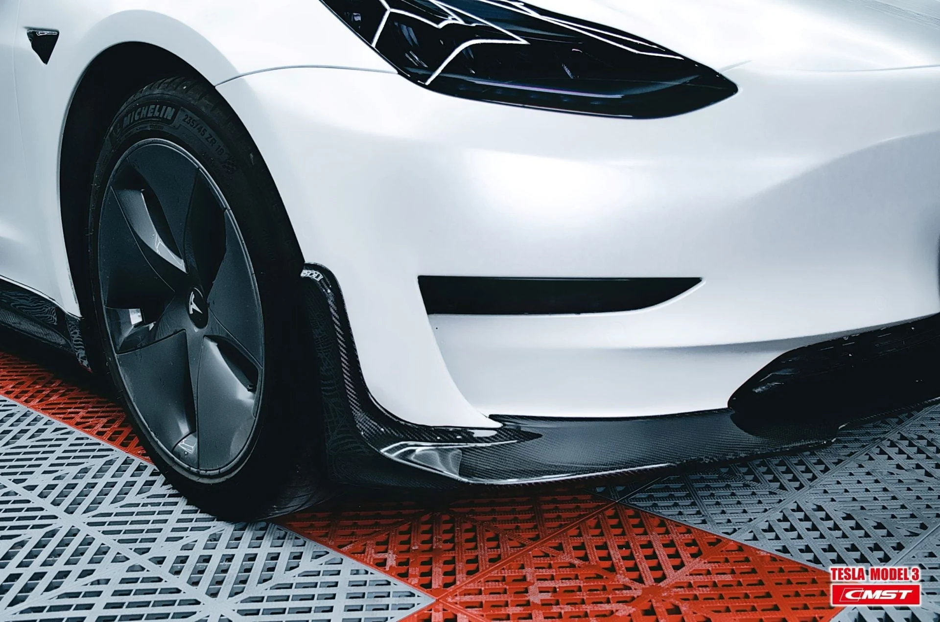CMST Tesla Model 3 Carbon Fiber Full Body Kit Style E - Image 28