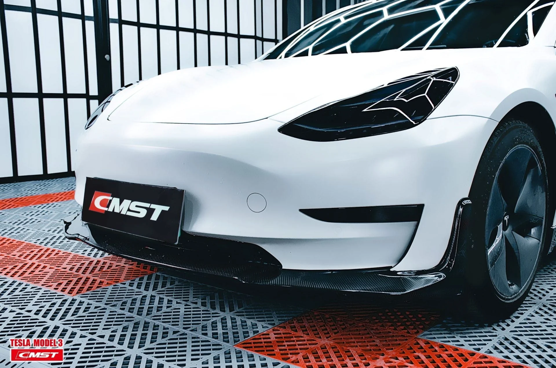 CMST Tesla Model 3 Carbon Fiber Full Body Kit Style E - Image 31