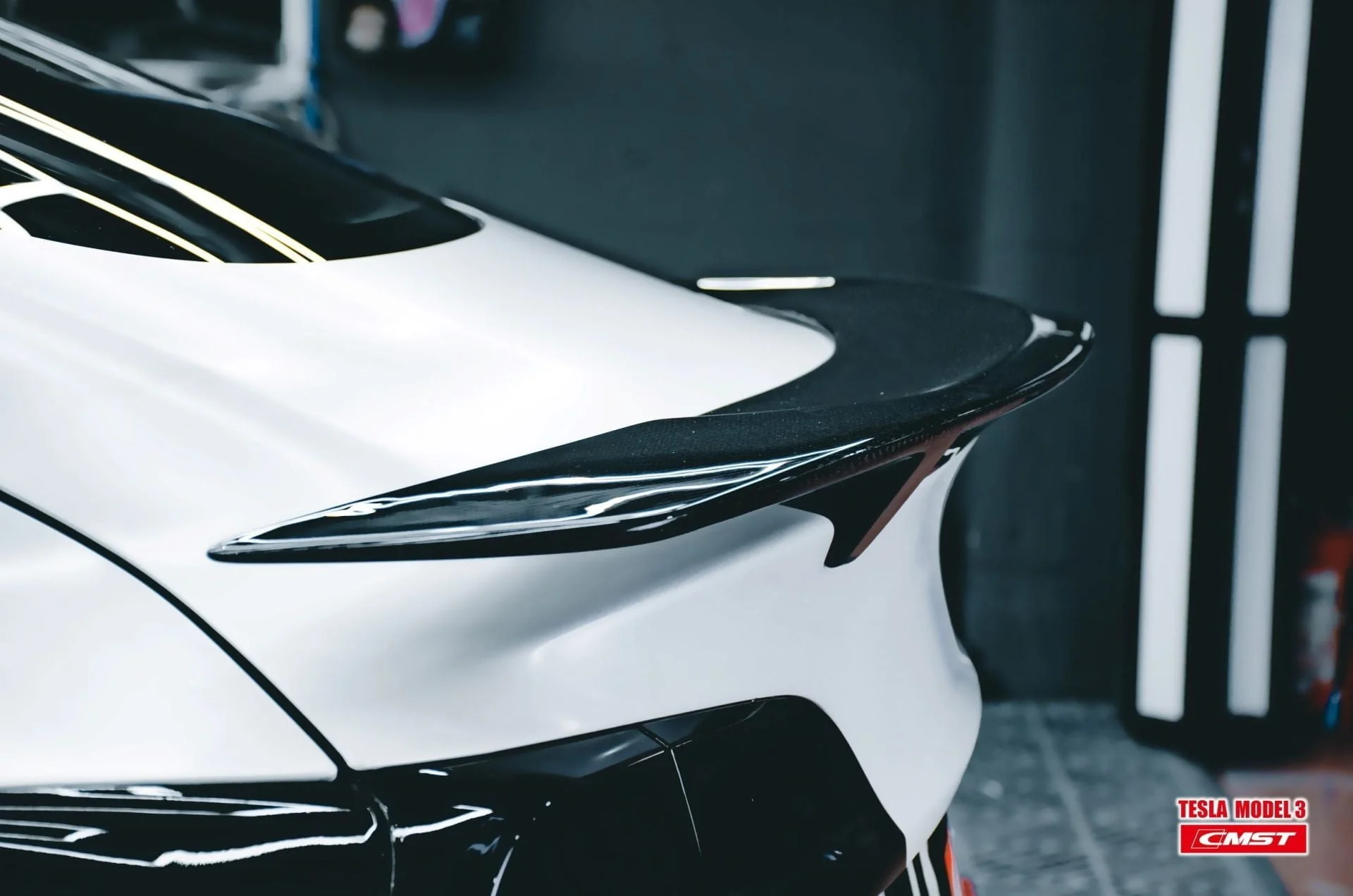 CMST Tesla Model 3 Carbon Fiber Full Body Kit Style E - Image 42