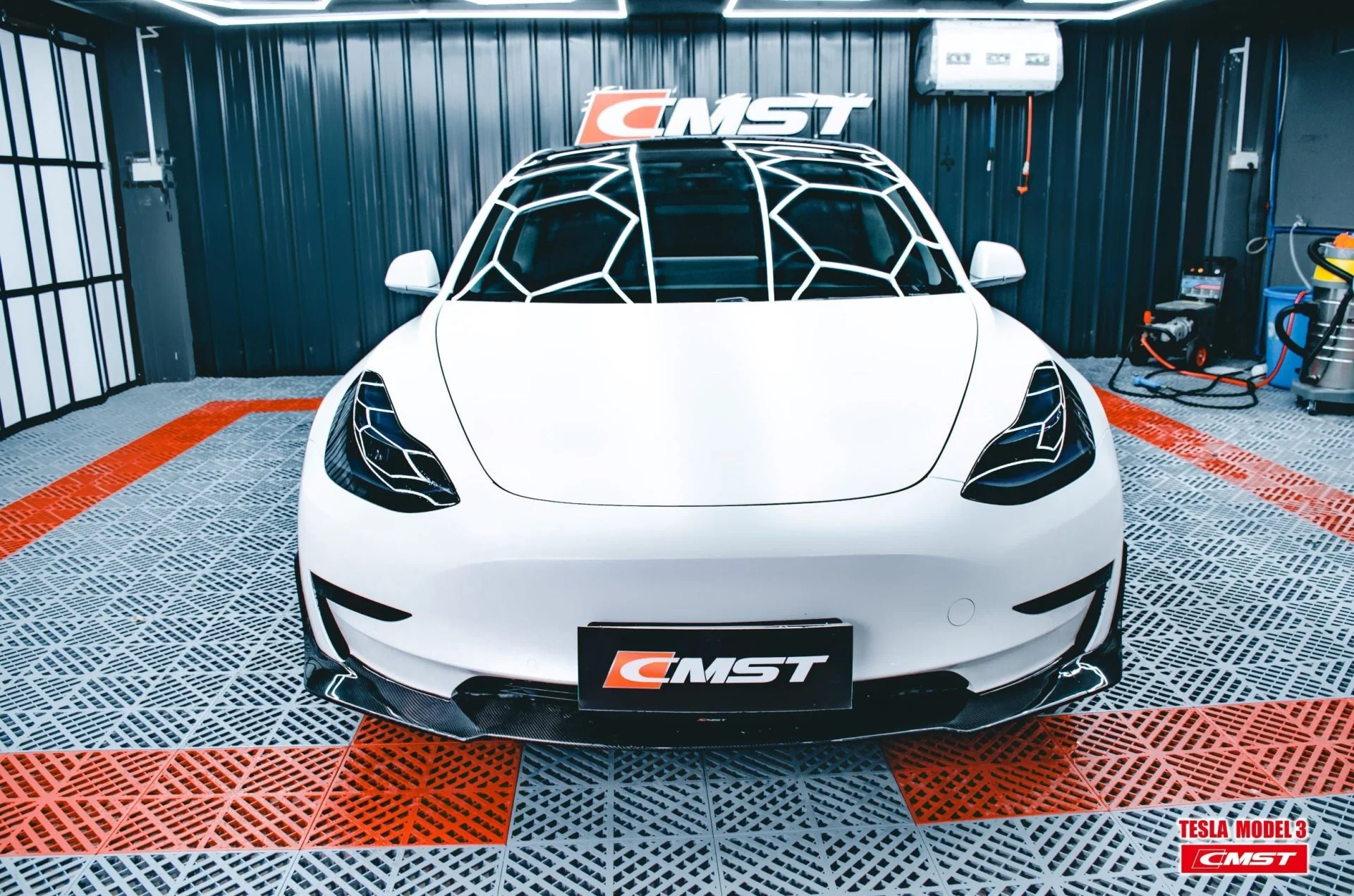 CMST Tesla Model 3 Carbon Fiber Full Body Kit Style E - Image 49