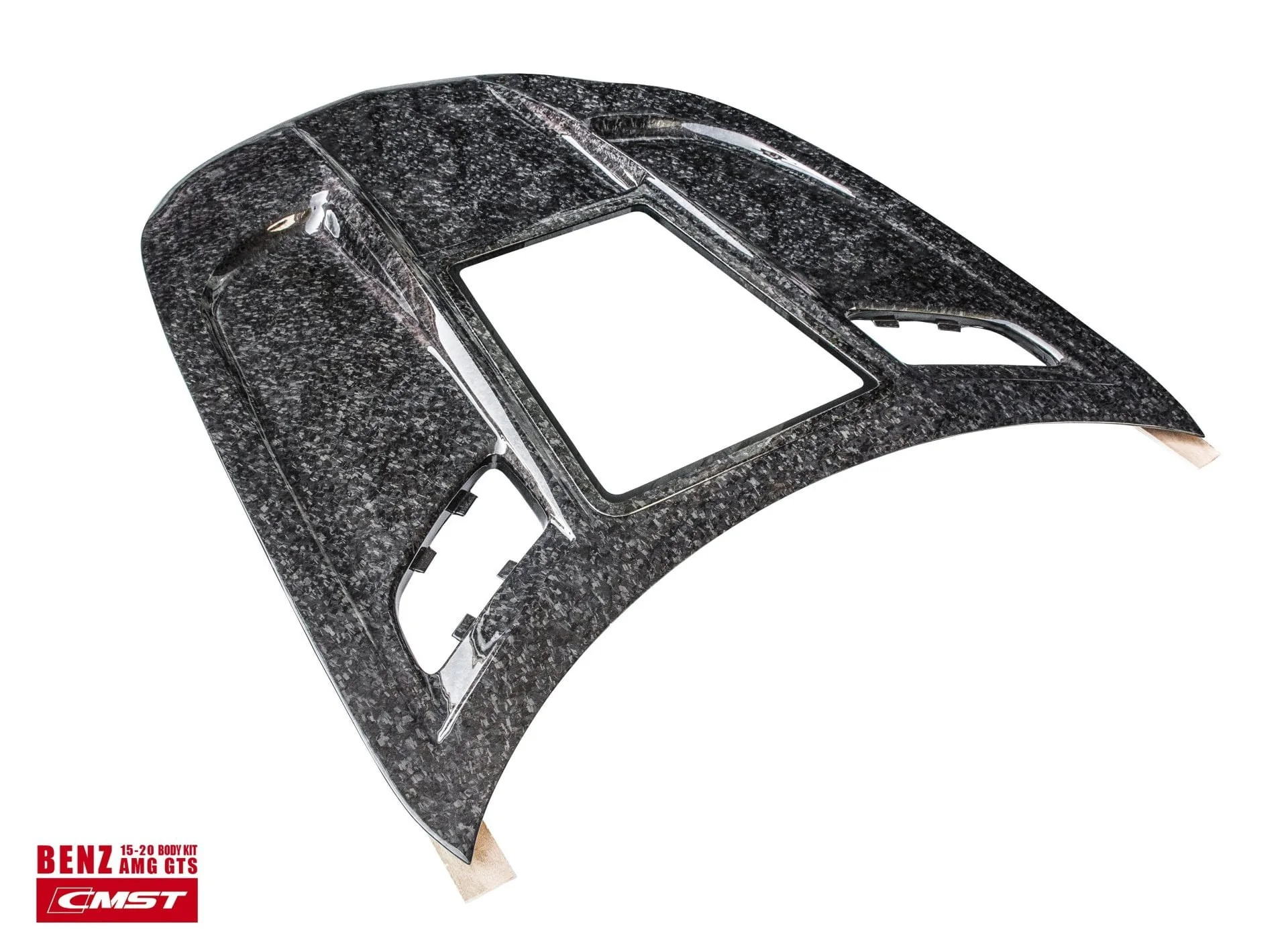 CMST Carbon Fiber Clear View Tempered Glass Transparent Hood Black Series Style for Mercedes Benz C190 AMG GT GTS GTC GTR 2015-2021 - Image 9