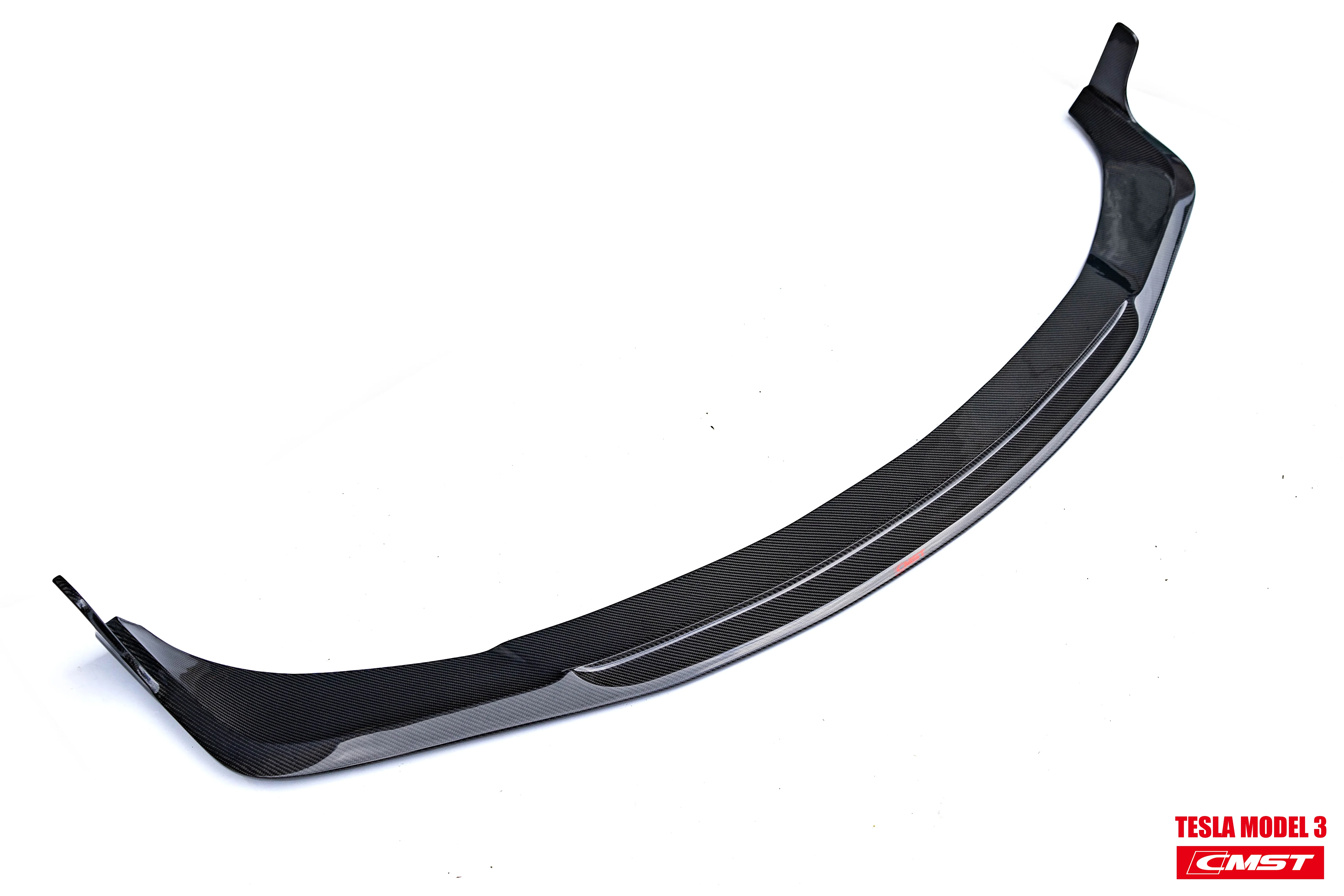 CMST Tuning Carbon Fiber Front Bumper for Tesla Model 3 Ver.1 with Carbon Fiber Canards & Front Lip - Image 15