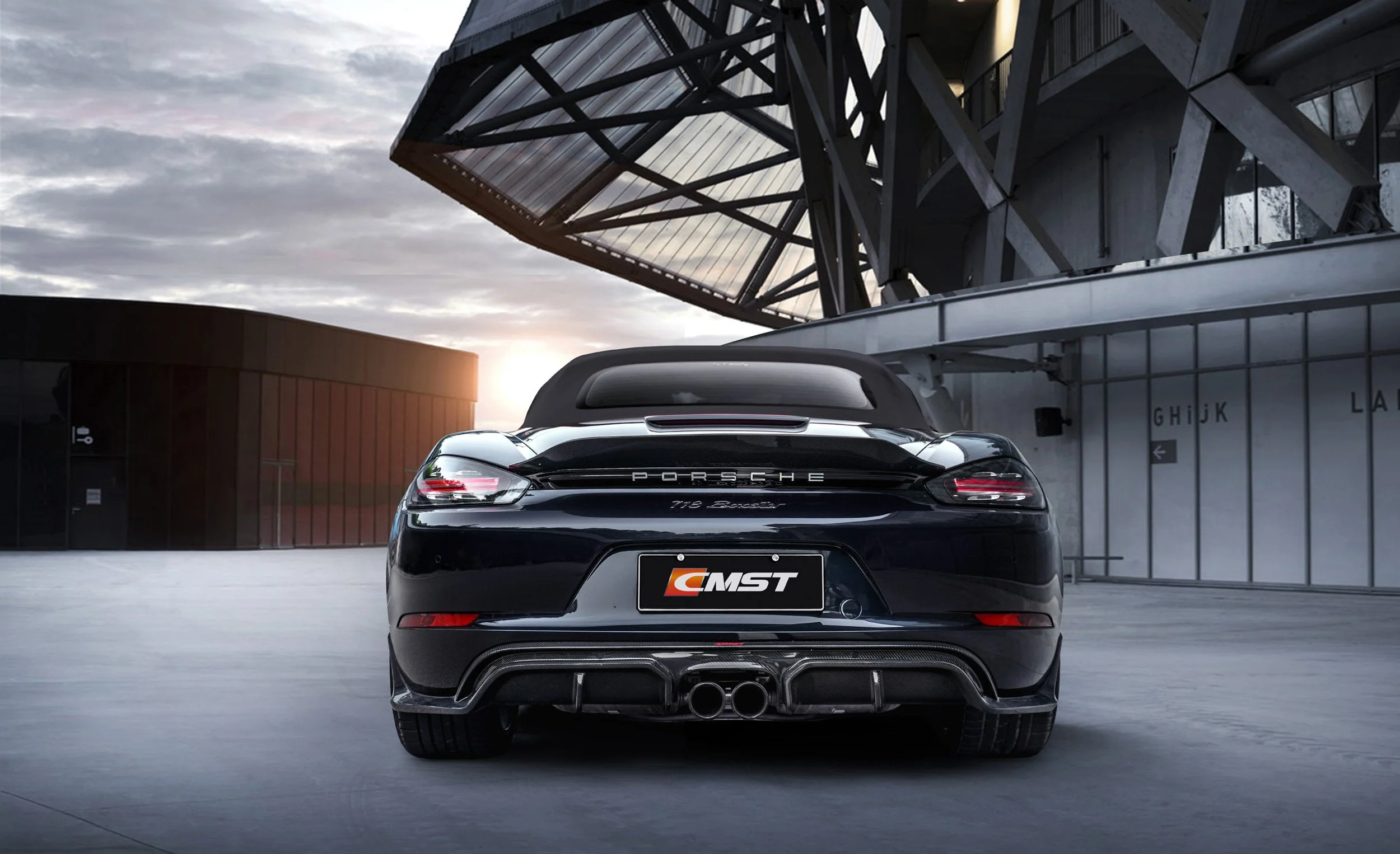 CMST Tuning Carbon Fiber Full Body Kit Style A for Porsche Cayman/Boxster 718 - Image 6