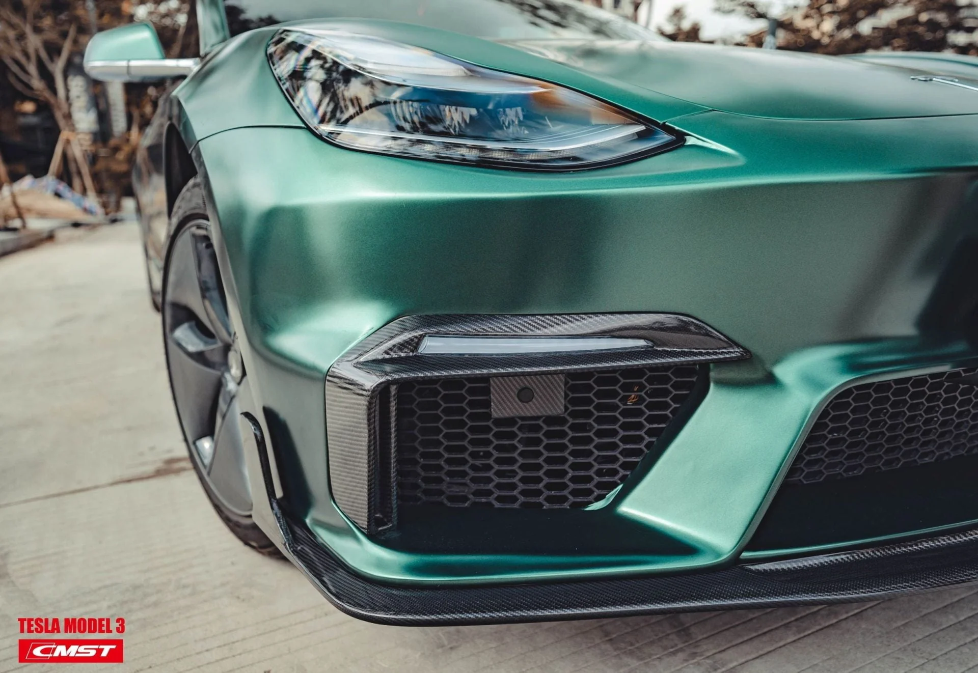 CMST Tuning Carbon Fiber Full Body Kit Style D for Tesla Model 3 - Image 17