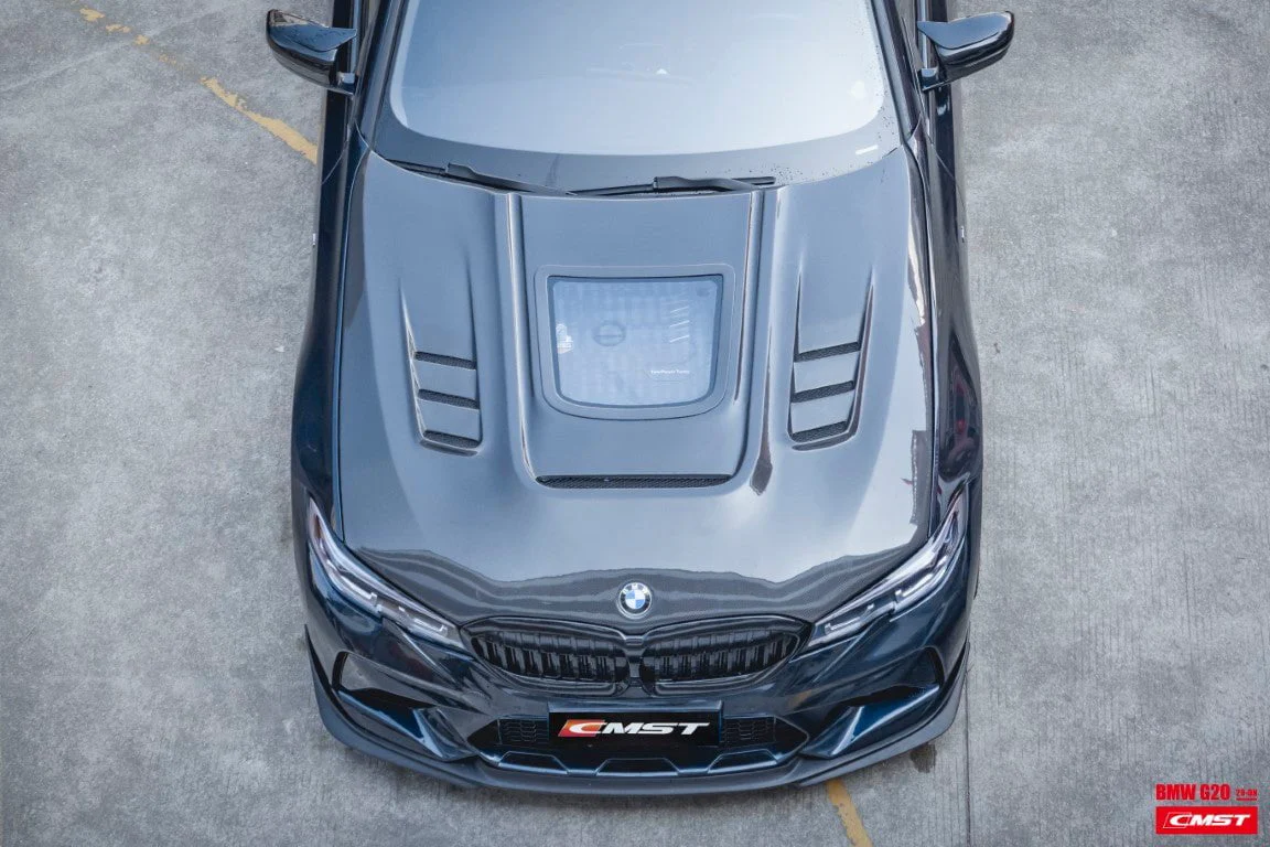CMST Tuning Carbon Fiber Glass Transparent Hood Bonnet for BMW 3 Series G20 G28 330i M340i - Image 7