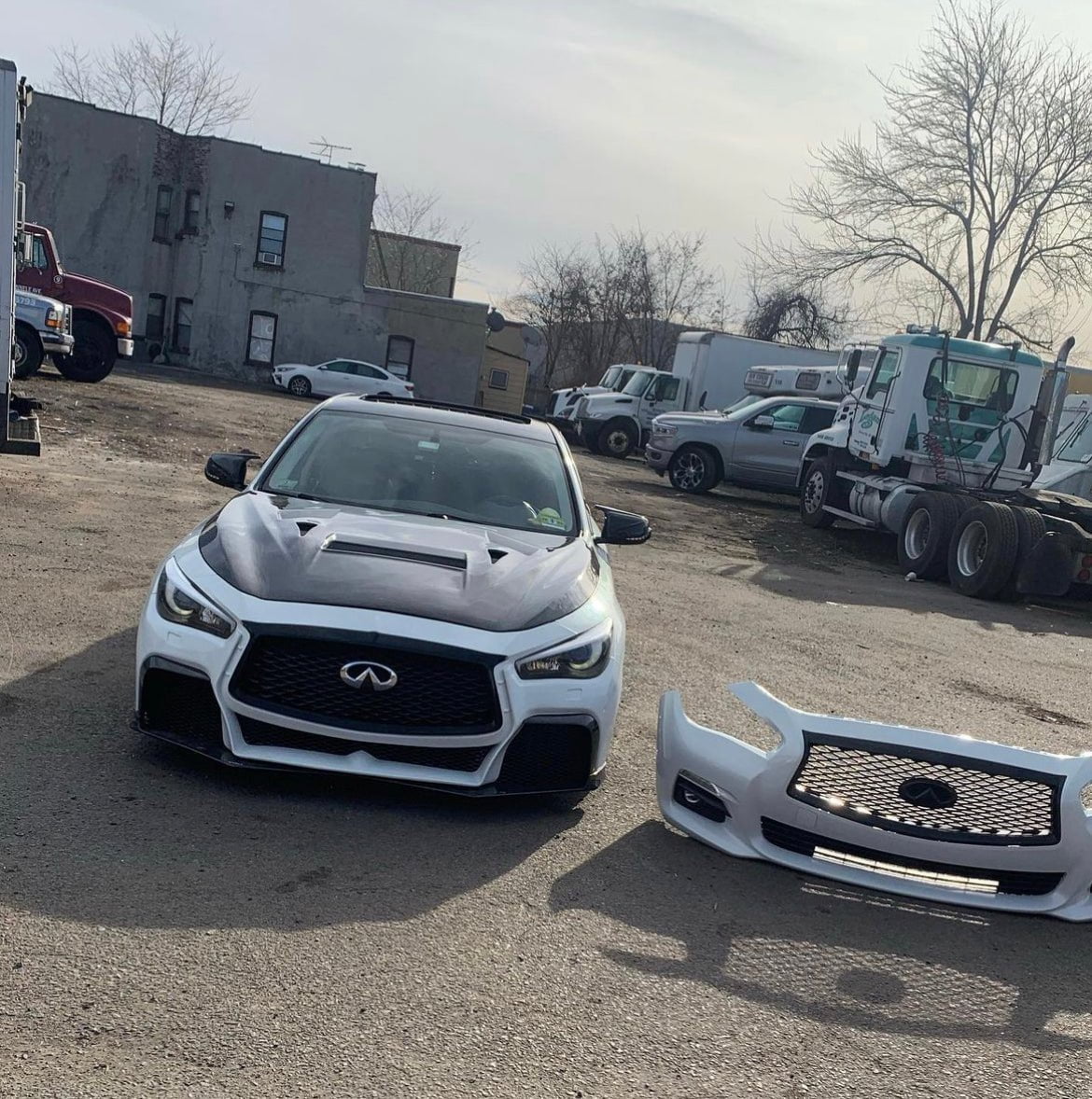 CMST Tuning Carbon Fiber Hood Bonnet for Infiniti Q50 2014-2022 - Image 24