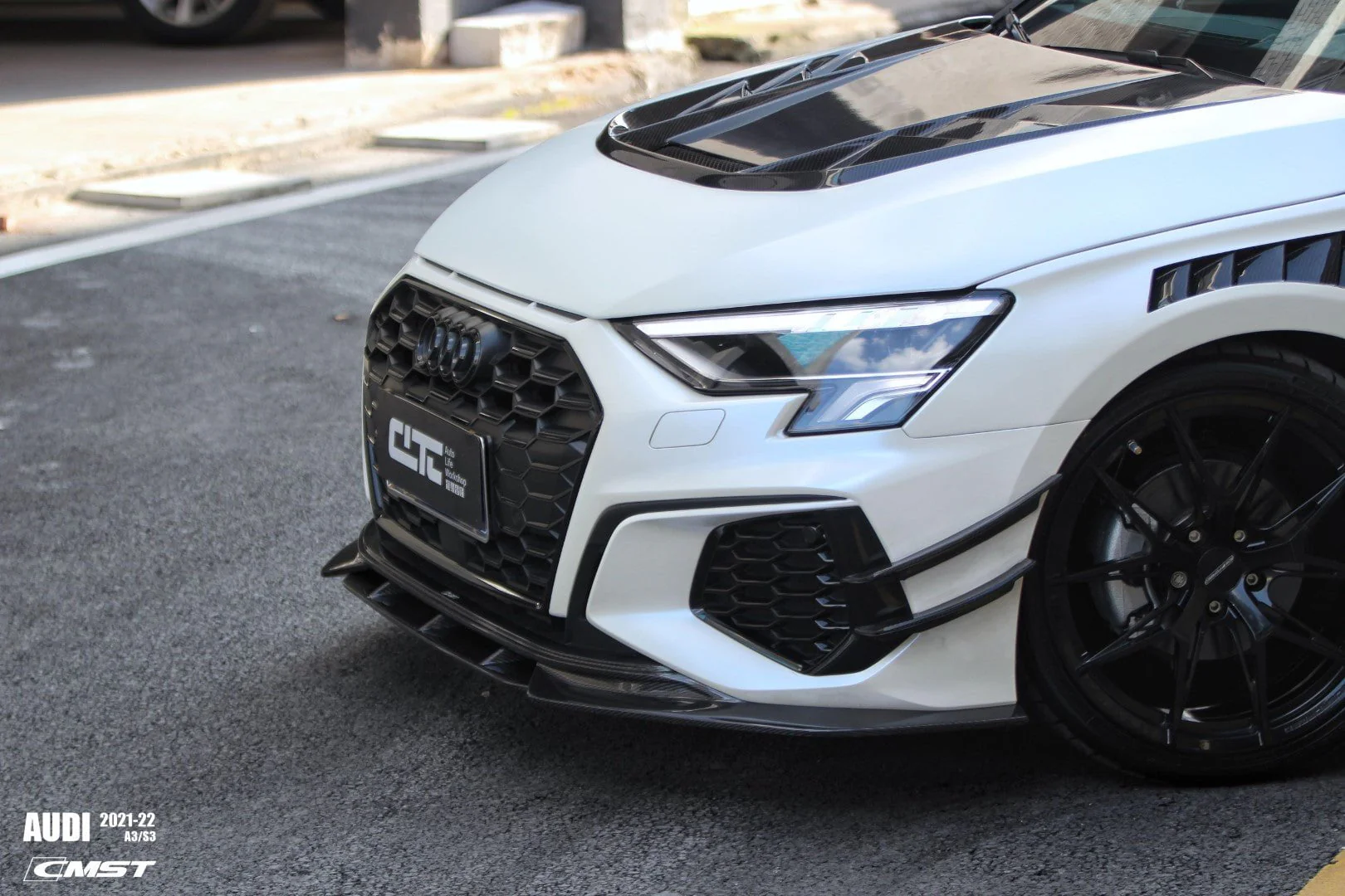 CMST Tuning Carbon Fiber Hood Bonnet Ver.2 for Audi RS3 S3 A3 8Y 2021-ON - Image 3