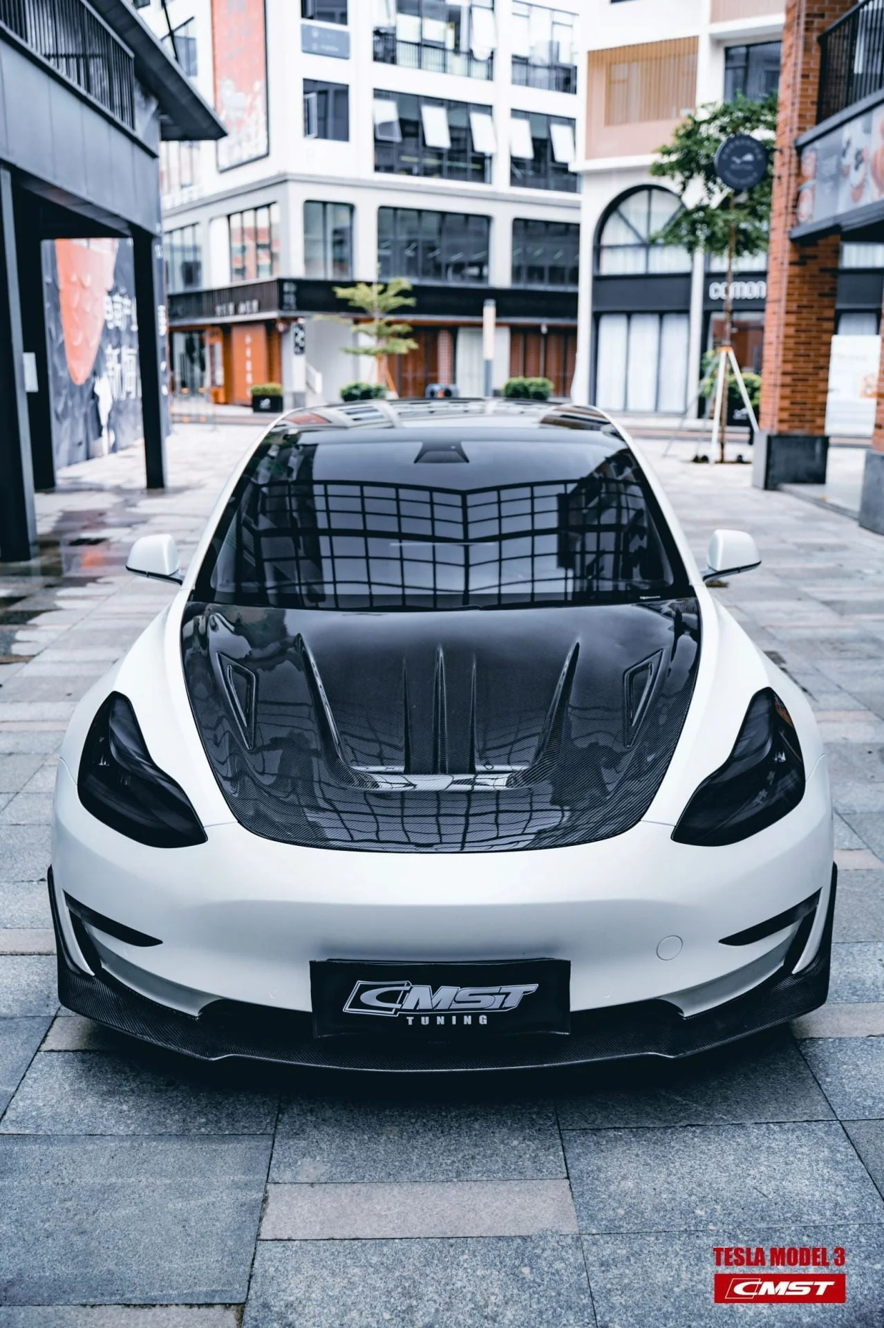 CMST Tuning Carbon Fiber Hood Ver.1 for Tesla Model 3 - Image 3