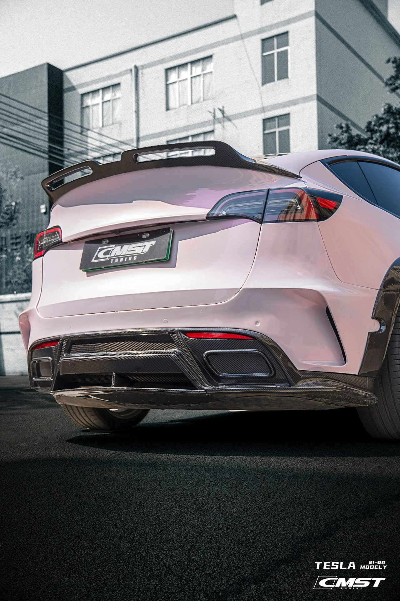 CMST Tuning Carbon Fiber Rear Bumper ver.1 for Tesla Model Y - Image 8