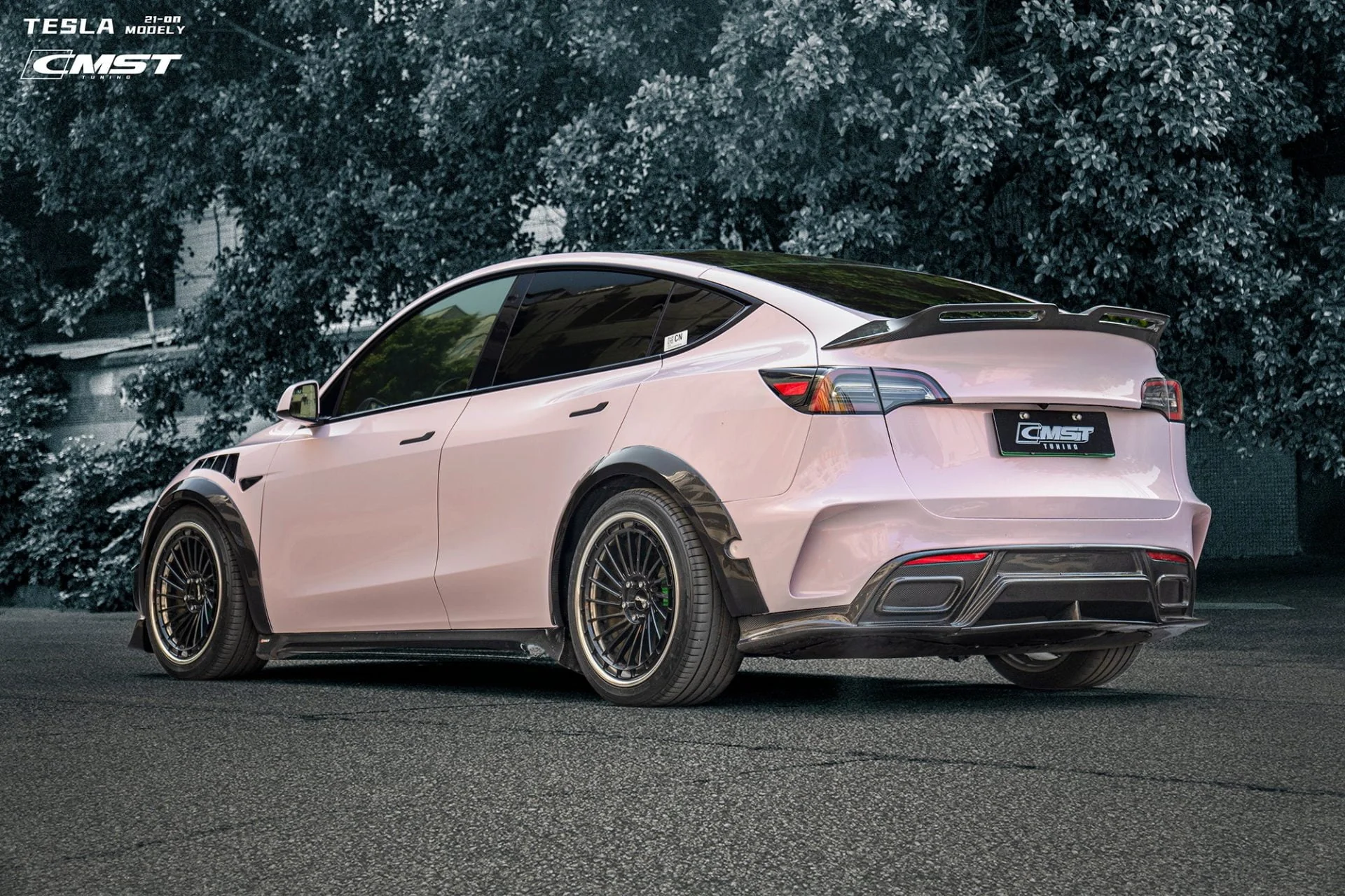 CMST Tuning Carbon Fiber Rear Bumper ver.1 for Tesla Model Y - Image 9