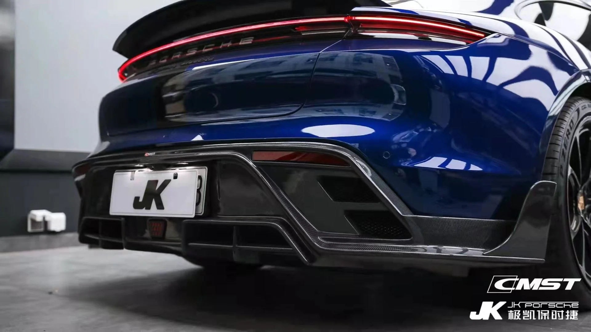 CMST Tuning Carbon Fiber Rear Diffuser & Canards for Porsche Taycan Base, 4S, and Gran Turismo - Image 2