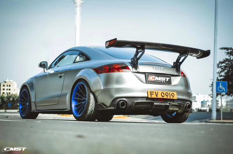 CMST Tuning Carbon Fiber Rear Spoiler Wing For Audi TT TTS MK2 8J 2007-2015 - Image 3