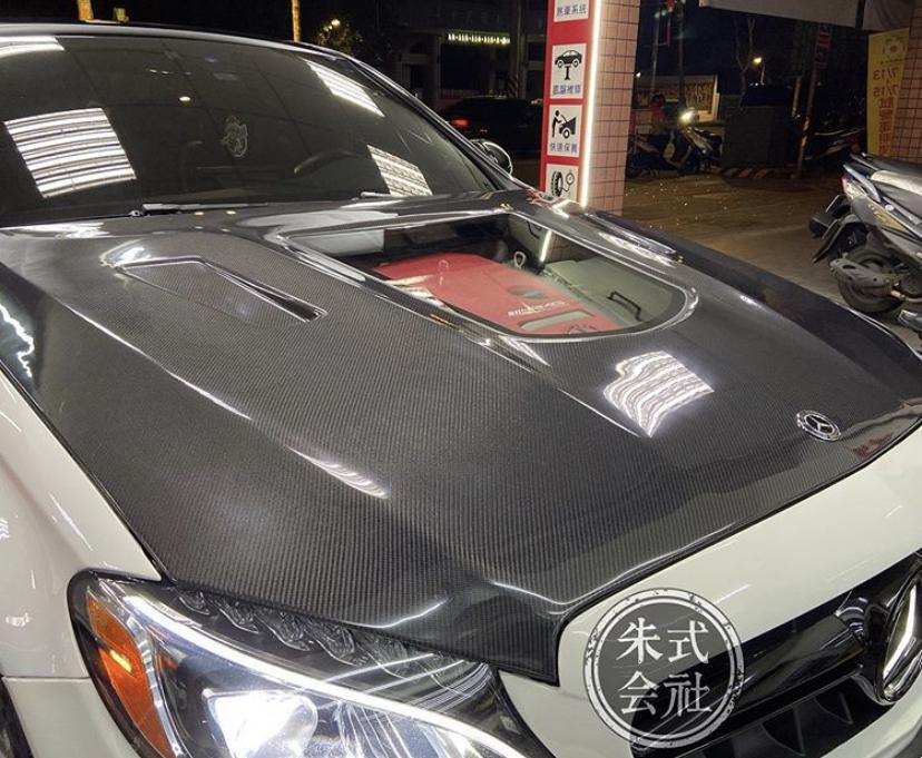 CMST Tuning Carbon Tempered Glass Transparent Hood For Mercedes Benz 2015-2020 W205 C300 C43 Sedan Coupe 2 Door 4 Door Ver.1 - Image 17