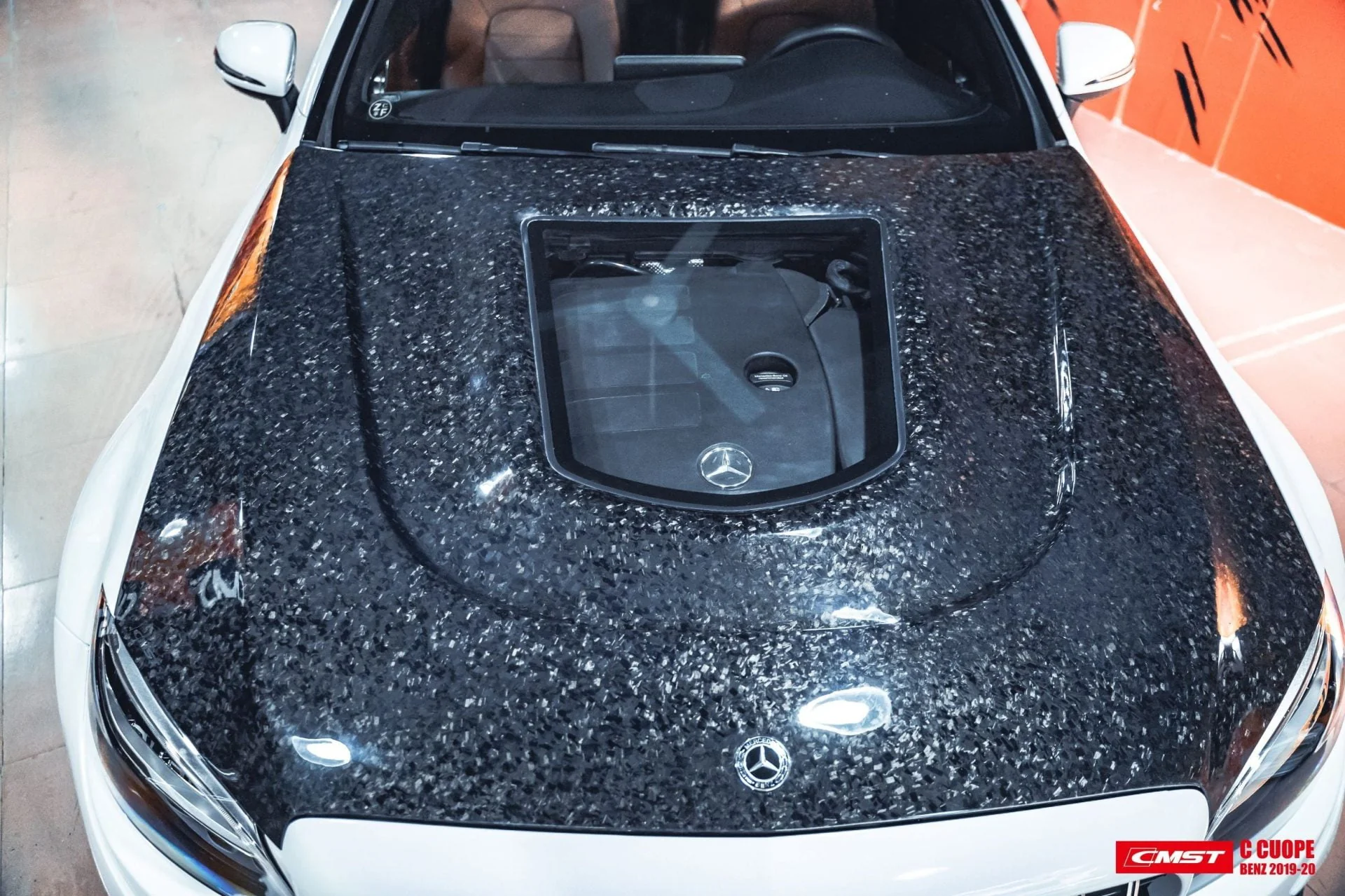 CMST Tuning Carbon Tempered Glass Transparent Hood For Mercedes Benz 2015-2020 W205 Sedan C300 C43 C Coupe 2 Door 4 Door Ver.2 - Image 9