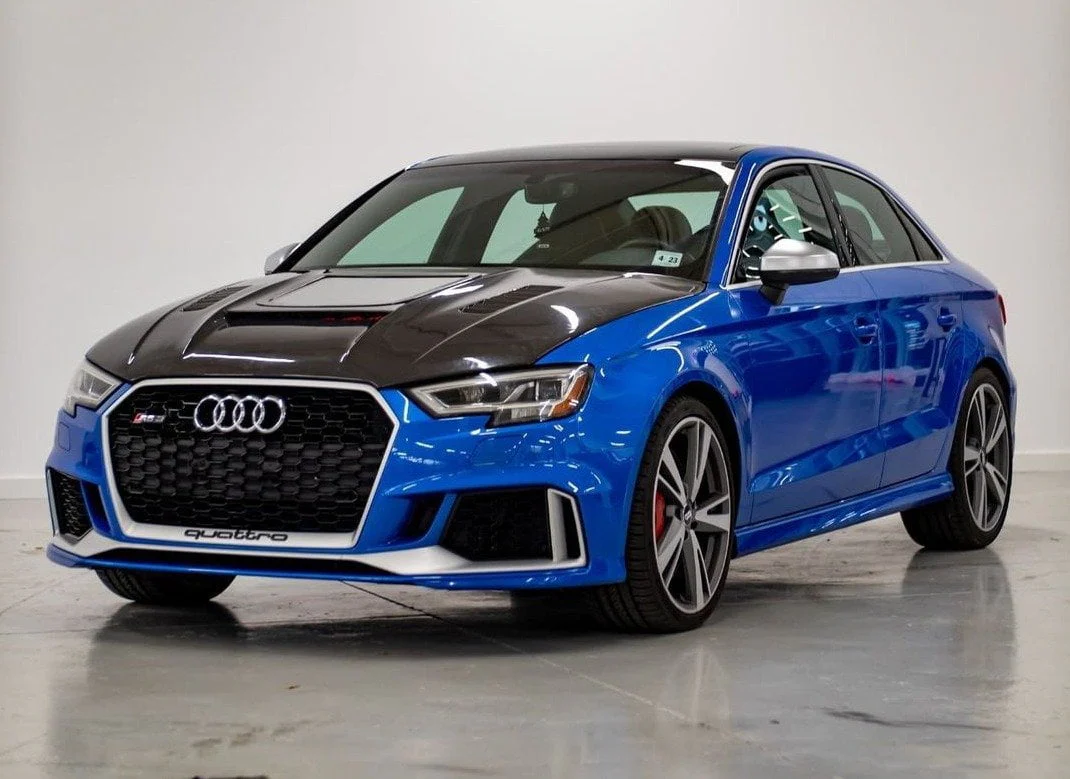 CMST Tuning Glass Transparent Carbon Fiber Hood Bonnet Ver.3 for Audi RS3 2018-2020 & 2014-2020 A3 & A3 S Line & S3 - Image 11