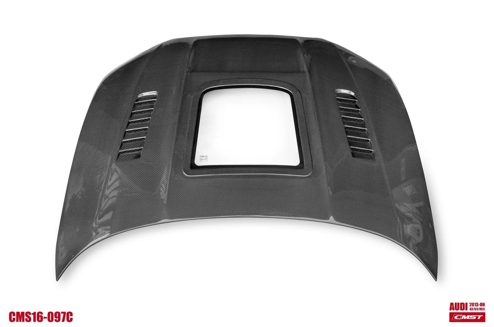 CMST Tuning Glass Transparent Carbon Fiber Hood Bonnet Ver.3 for Audi RS3 2018-2020 & 2014-2020 A3 & A3 S Line & S3 - Image 22