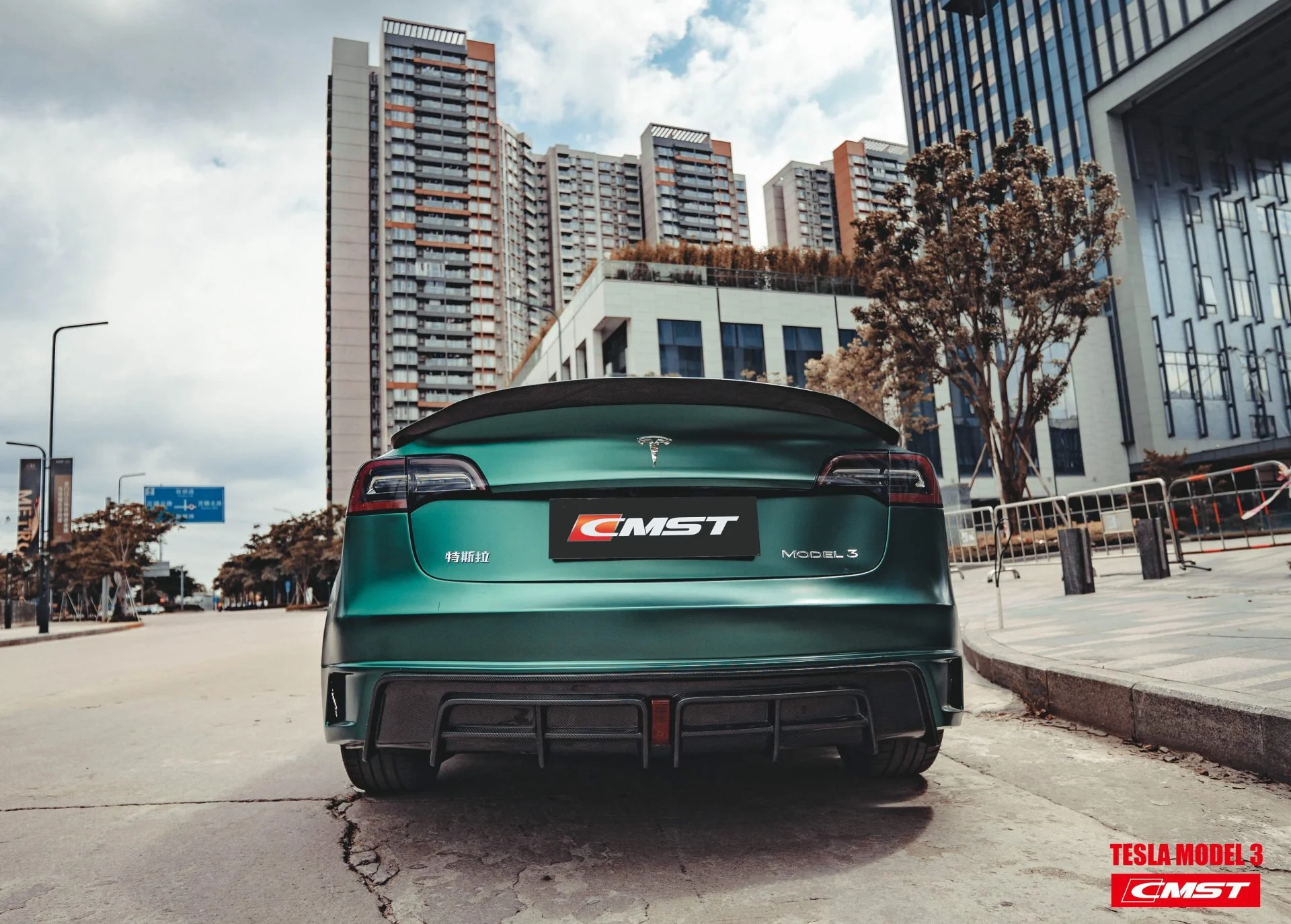 CMST Tuning Rear Bumper & Rear Diffuser for Tesla Model 3 - Image 7