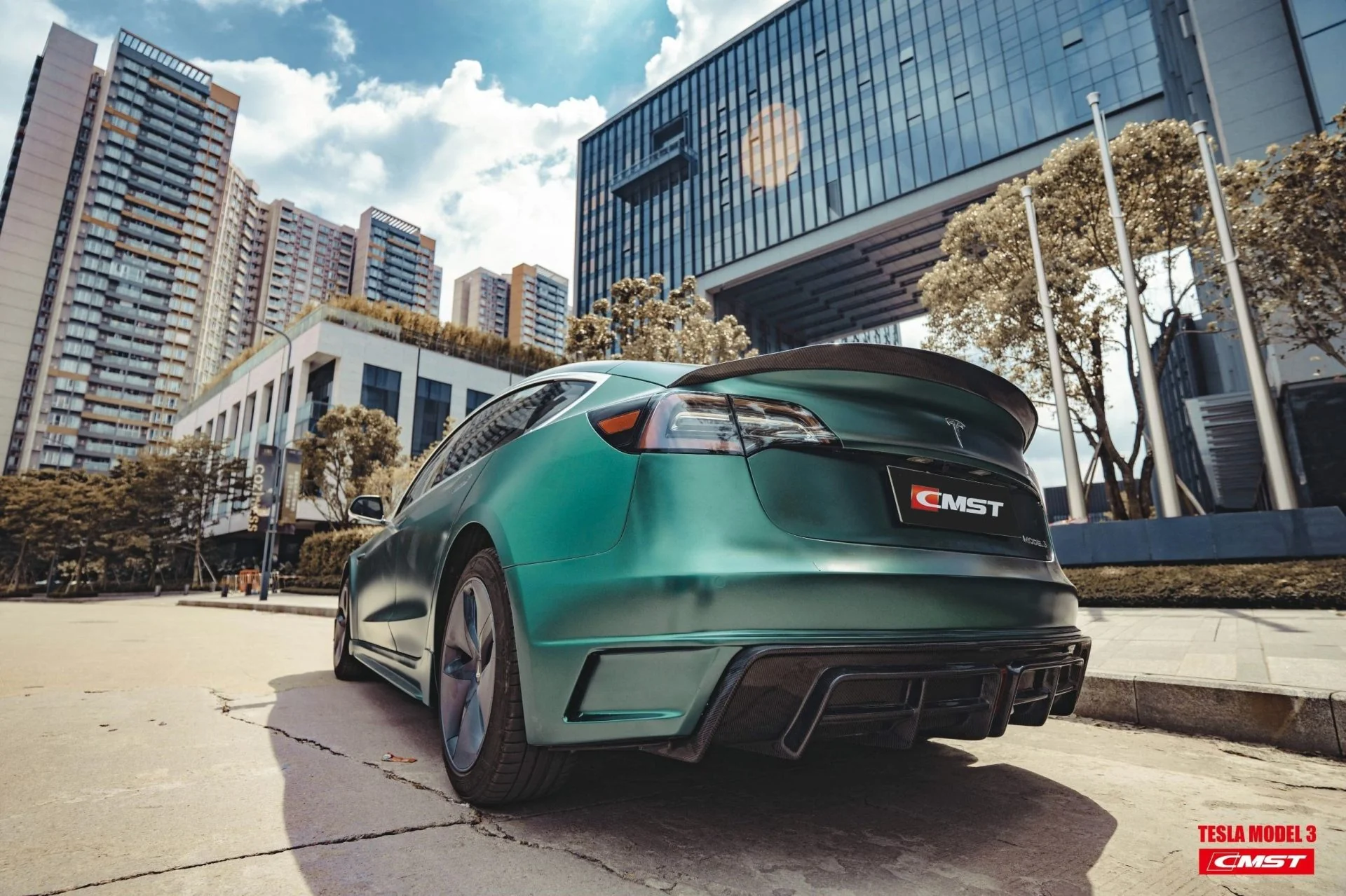 CMST Tuning Rear Bumper & Rear Diffuser for Tesla Model 3 - Image 8