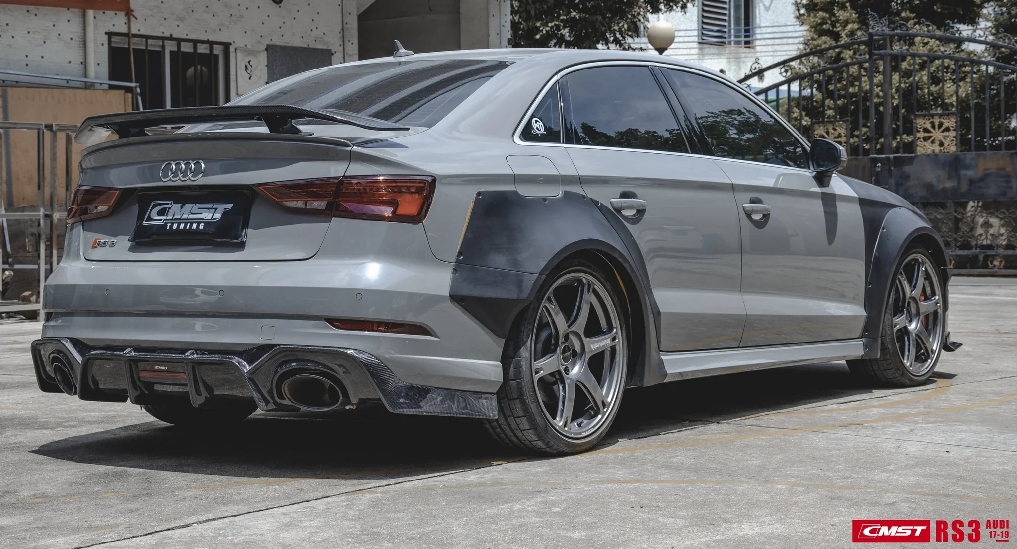 CMST Tuning Carbon Fiber Widebody Fender Arches ( 12 Pcs ) for Audi A3, S3 2014-2020 8V - Image 12