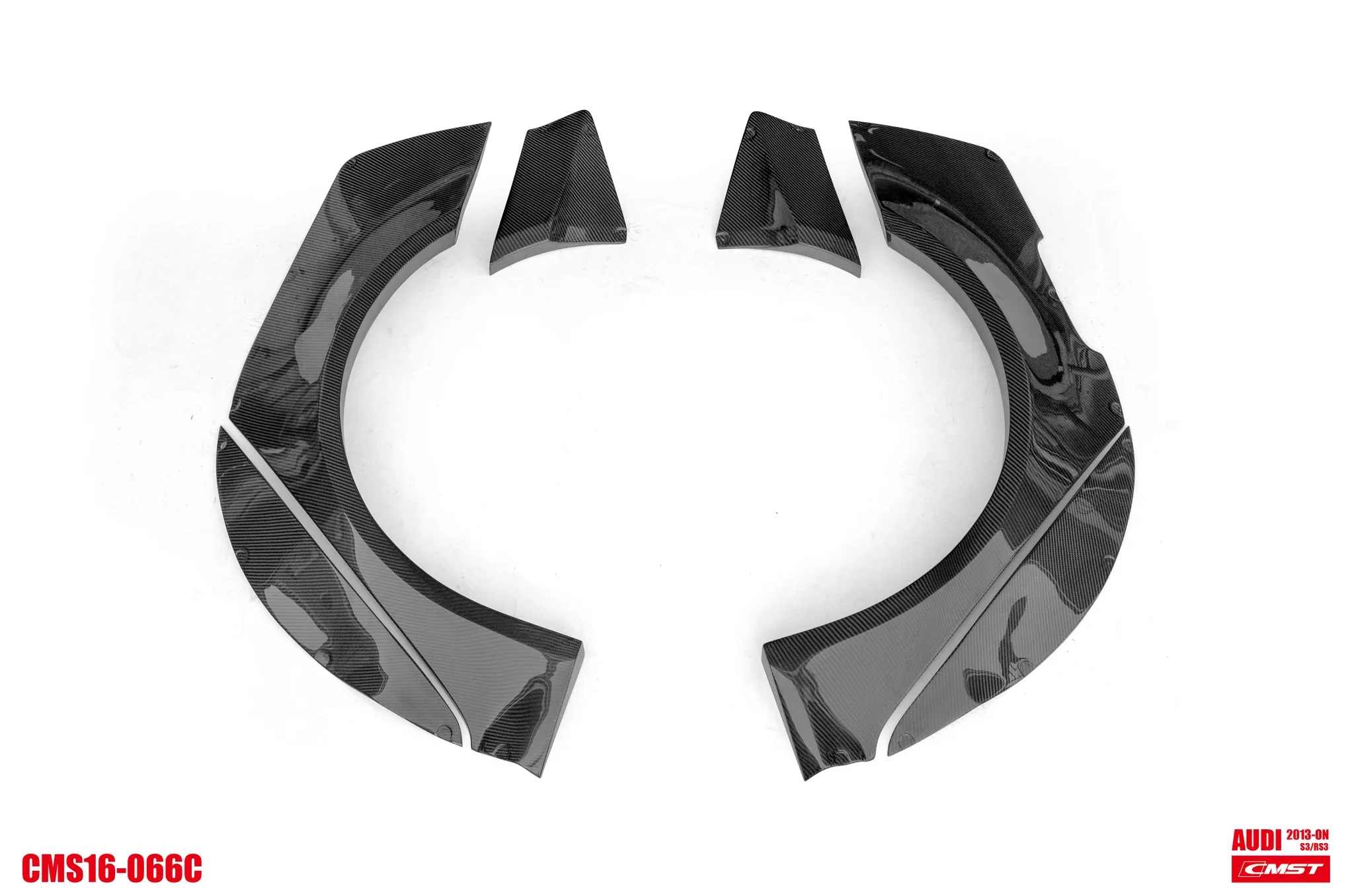 CMST Tuning Carbon Fiber Widebody Fender Arches ( 12 Pcs ) for Audi A3, S3 2014-2020 8V - Image 9